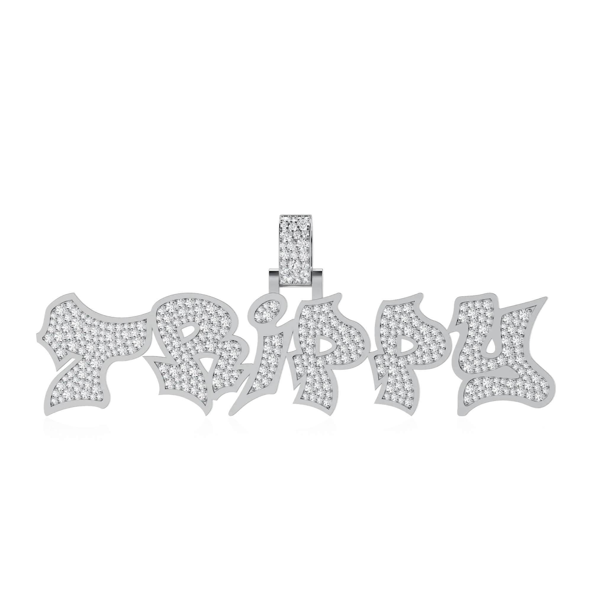 Custom Graffiti Font Letter Pendant - 20mm - Image 11