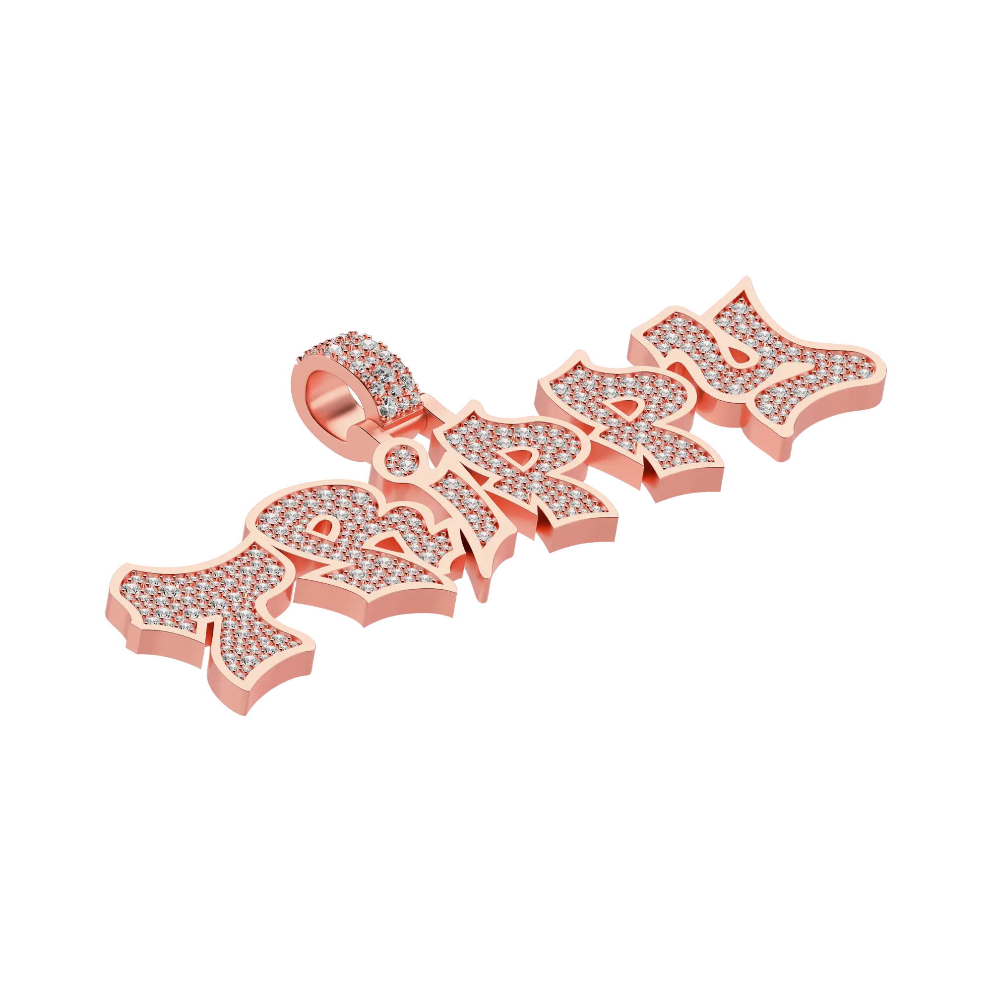 Custom Graffiti Font Letter Pendant - 20mm - Image 8