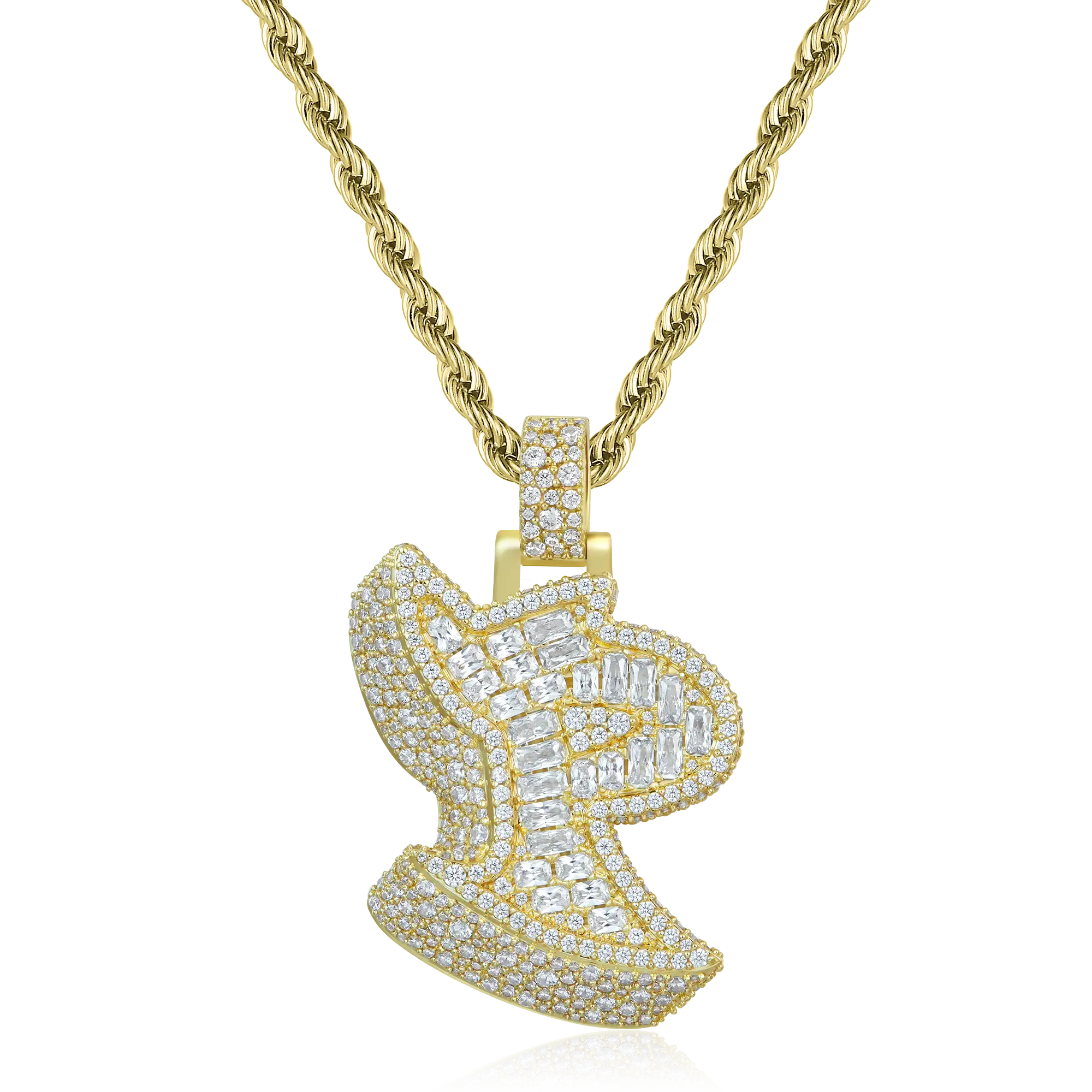 Custom 3D Bold Graffiti Font Letter Pendant - 38mm - Image 6