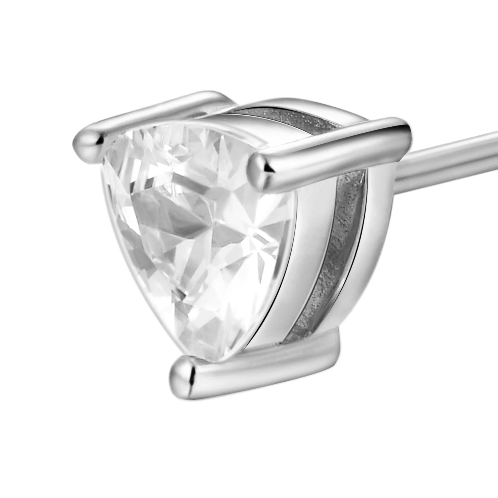 Custom Classic Moissanite Stud Earring - Image 100