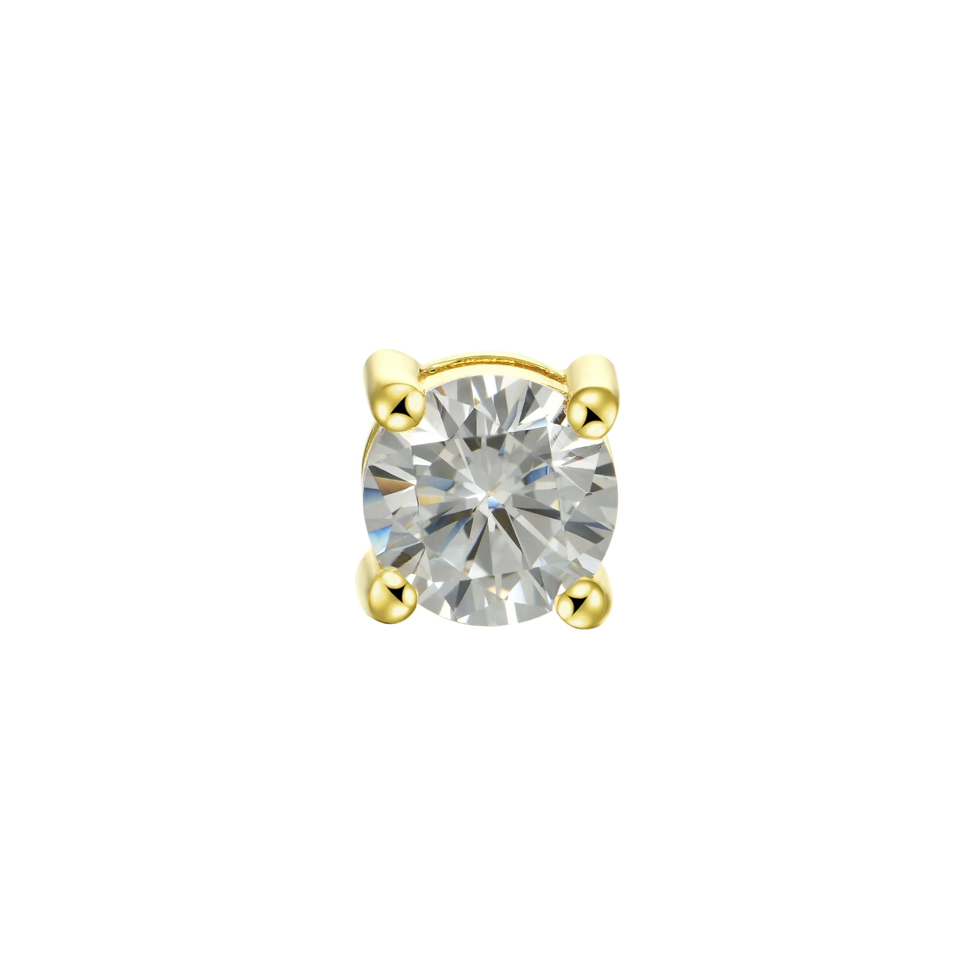 Custom Classic Moissanite Stud Earring - Image 11