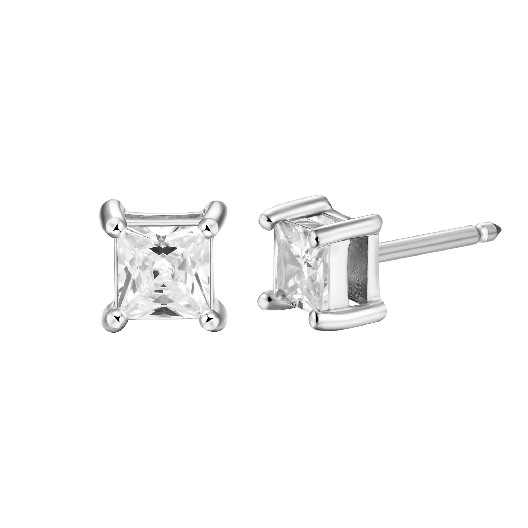 Custom Classic Moissanite Stud Earring - Image 13