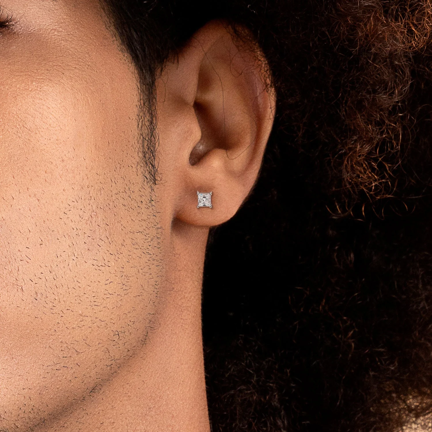 Custom Classic Moissanite Stud Earring - Image 14