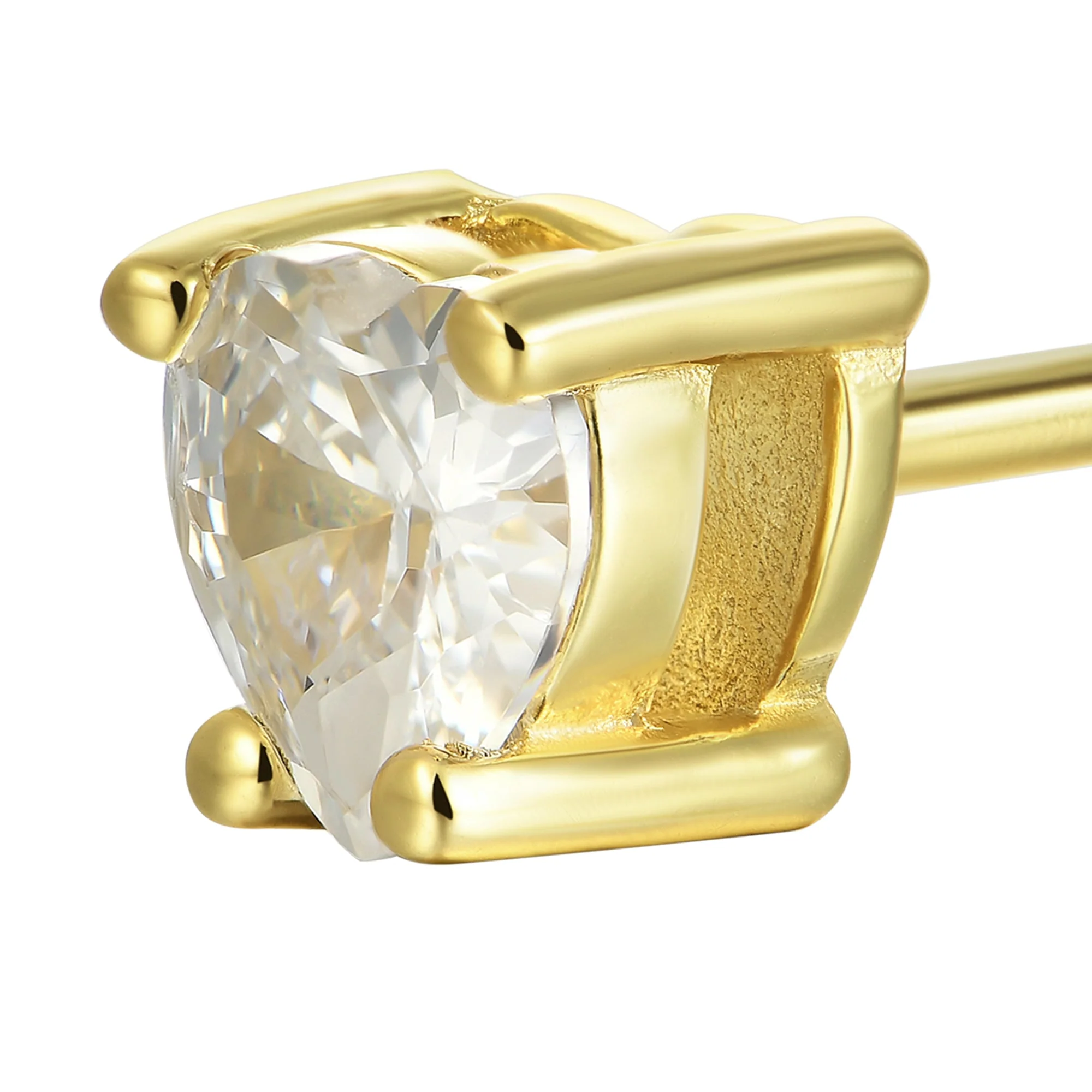 Custom Classic Moissanite Stud Earring - Image 142