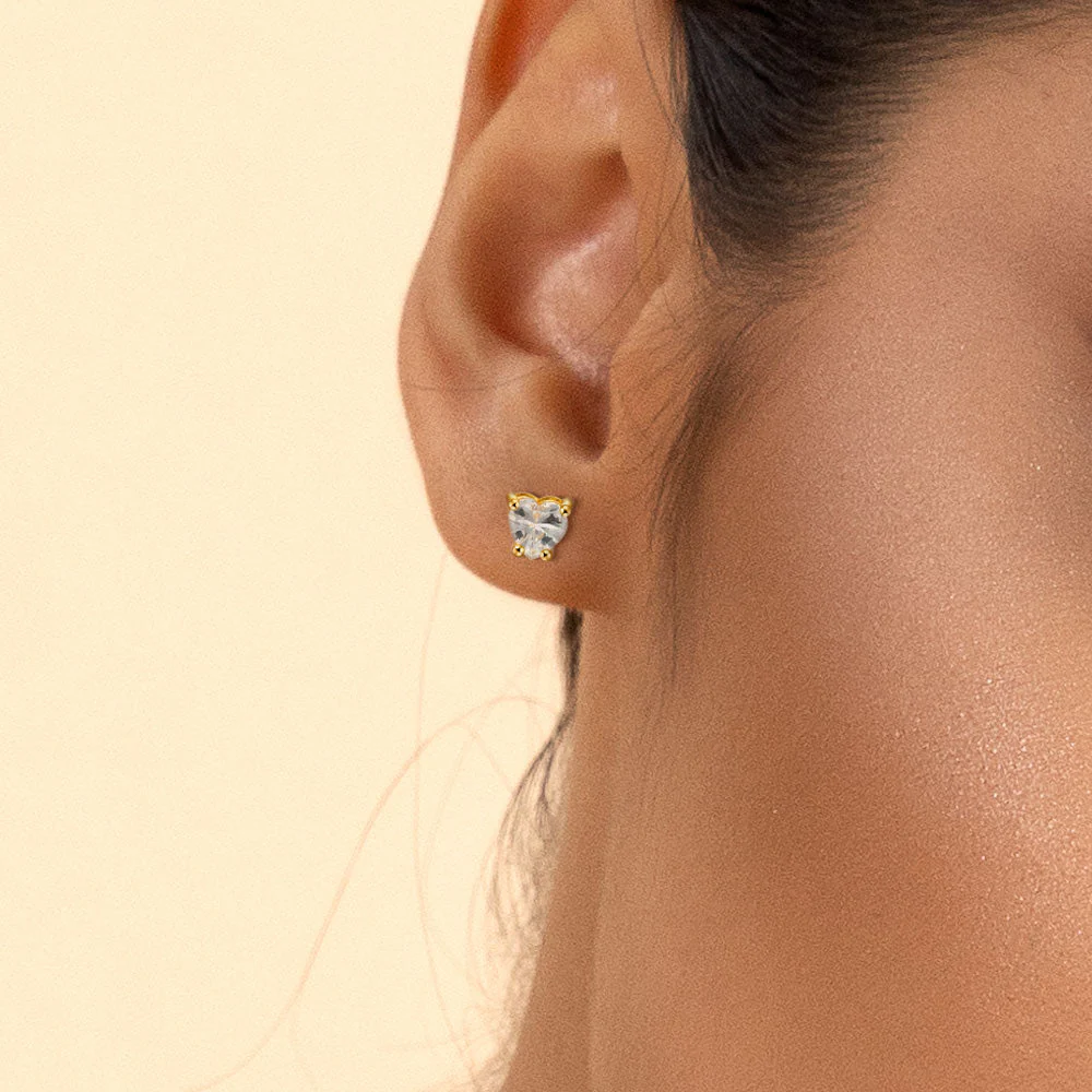 Custom Classic Moissanite Stud Earring - Image 153