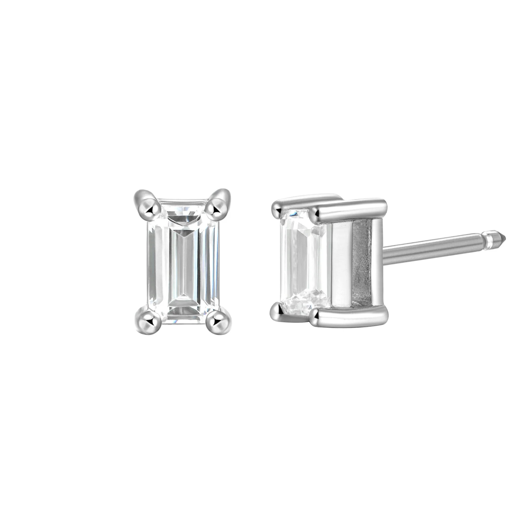 Custom Classic Moissanite Stud Earring - Image 157