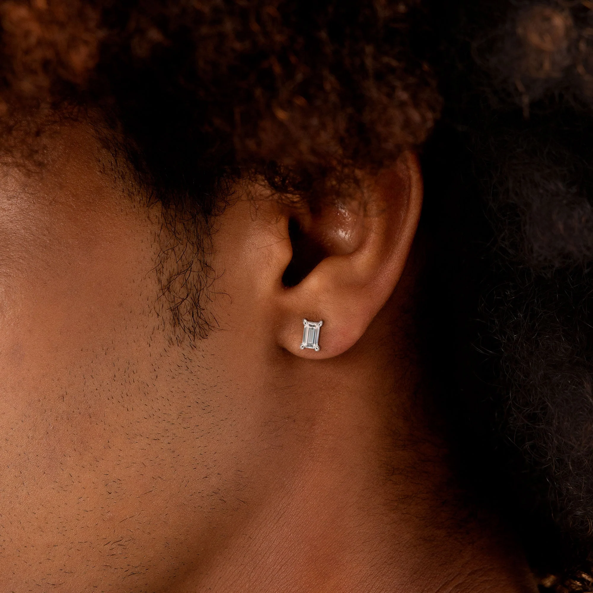 Custom Classic Moissanite Stud Earring - Image 170