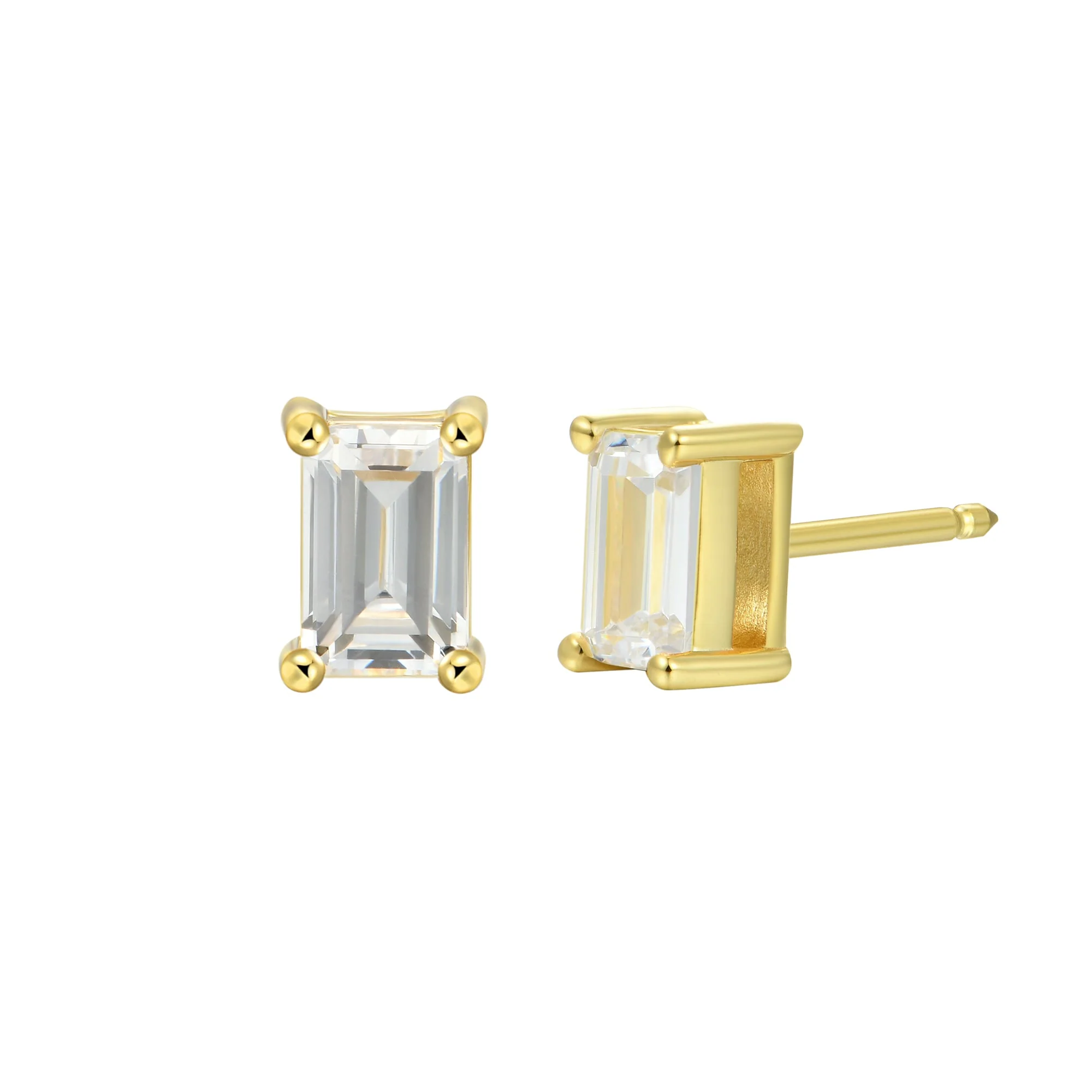 Custom Classic Moissanite Stud Earring - Image 175