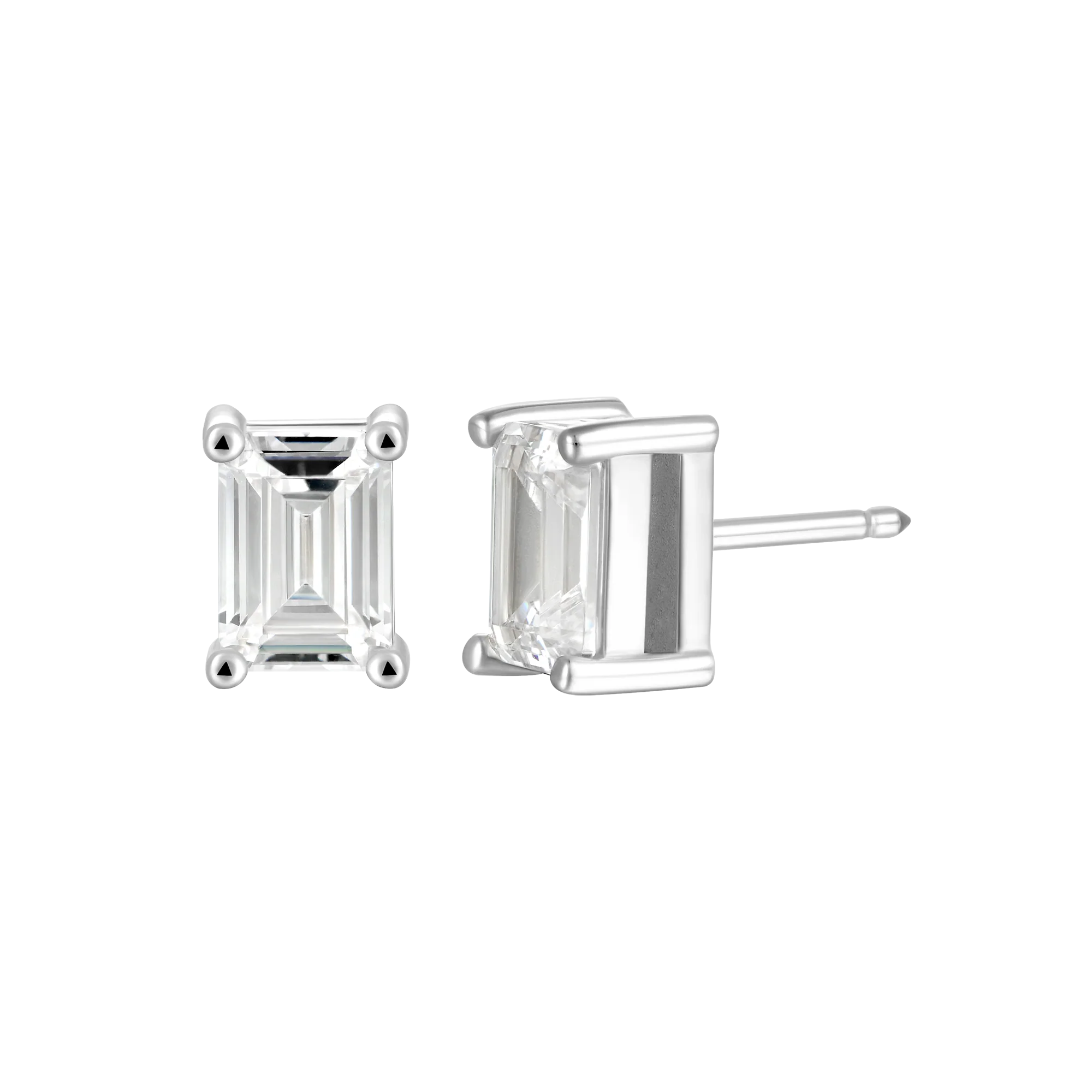 Custom Classic Moissanite Stud Earring - Image 181