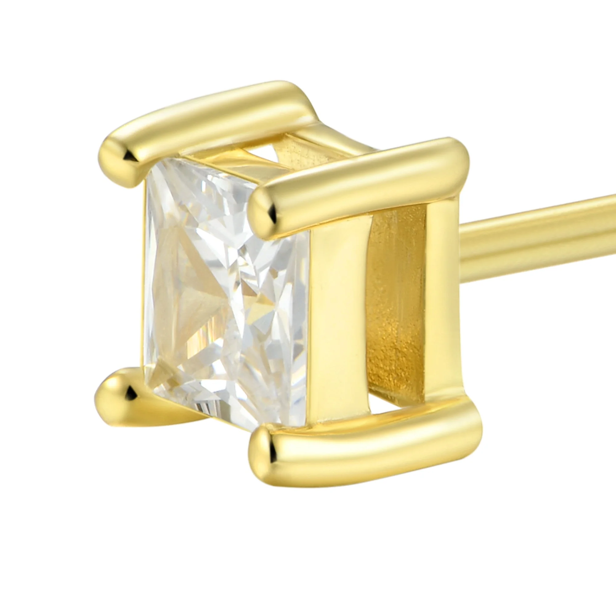Custom Classic Moissanite Stud Earring - Image 22