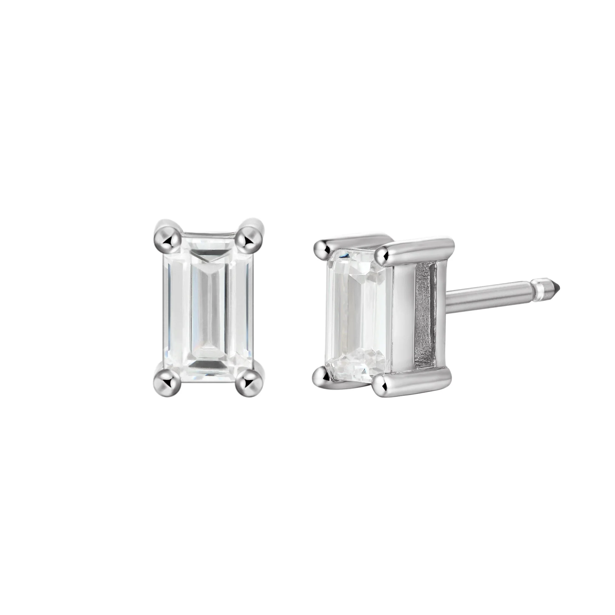 Custom Classic Moissanite Stud Earring - Image 229