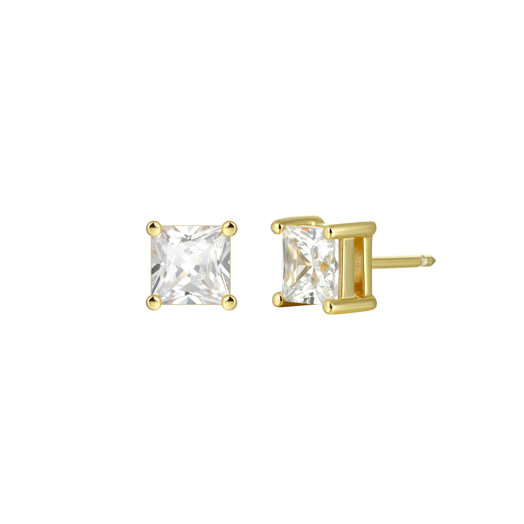 Custom Classic Moissanite Stud Earring - Image 31