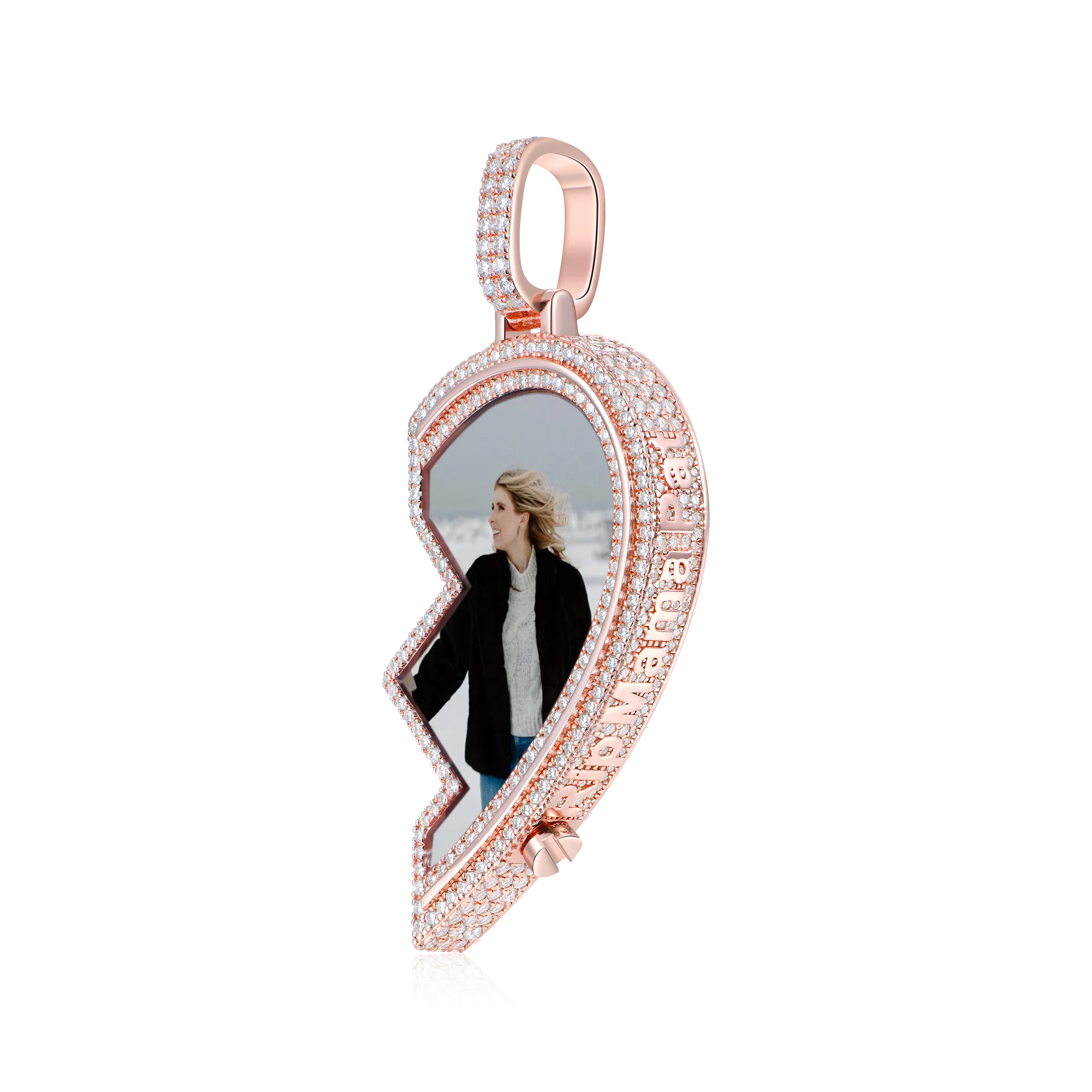 Custom Eternal Heart Frame Photo Pendant - Image 9