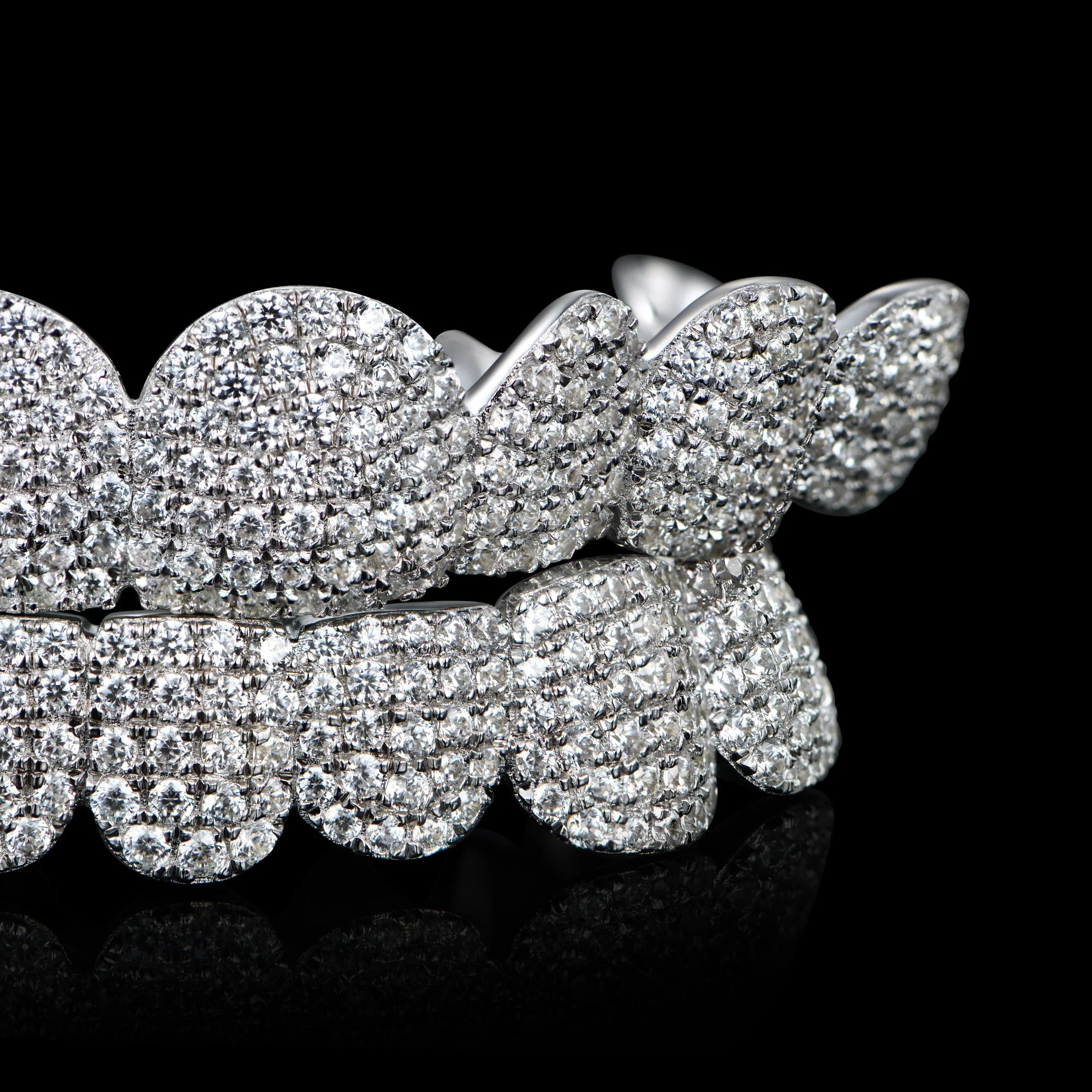 Custom Fully Iced Out Deep Cut Grillz - Image 3