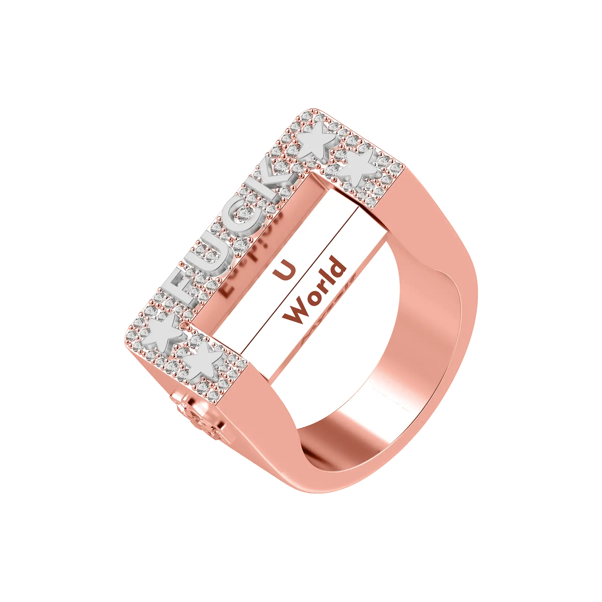 Custom "Fxxk" 6-Sided Spinning Ring - Image 9