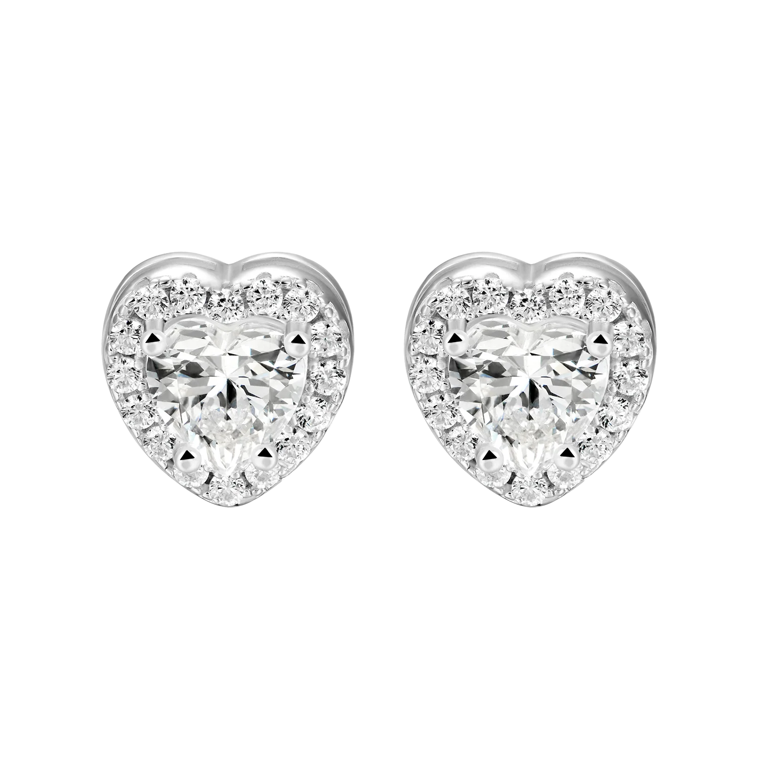 Custom Halo Moissanite Stud Earring - Image 126
