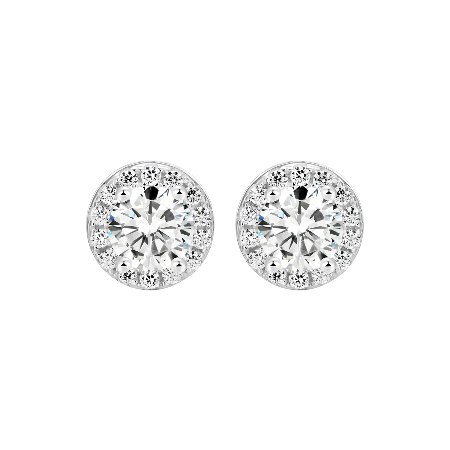 Custom Halo Moissanite Stud Earring - Image 18