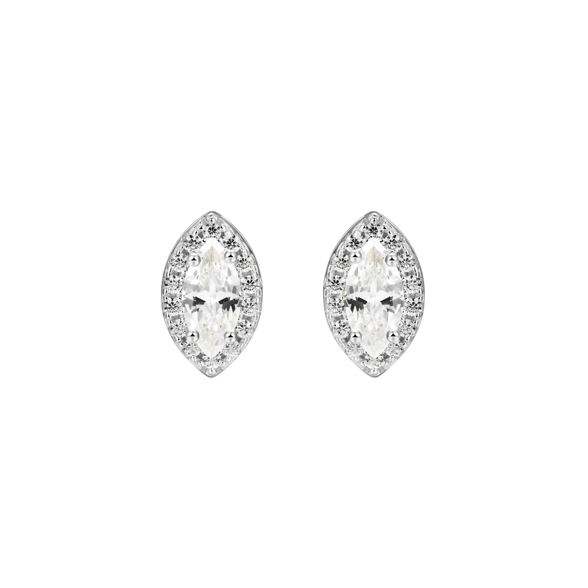 Custom Halo Moissanite Stud Earring - Image 66