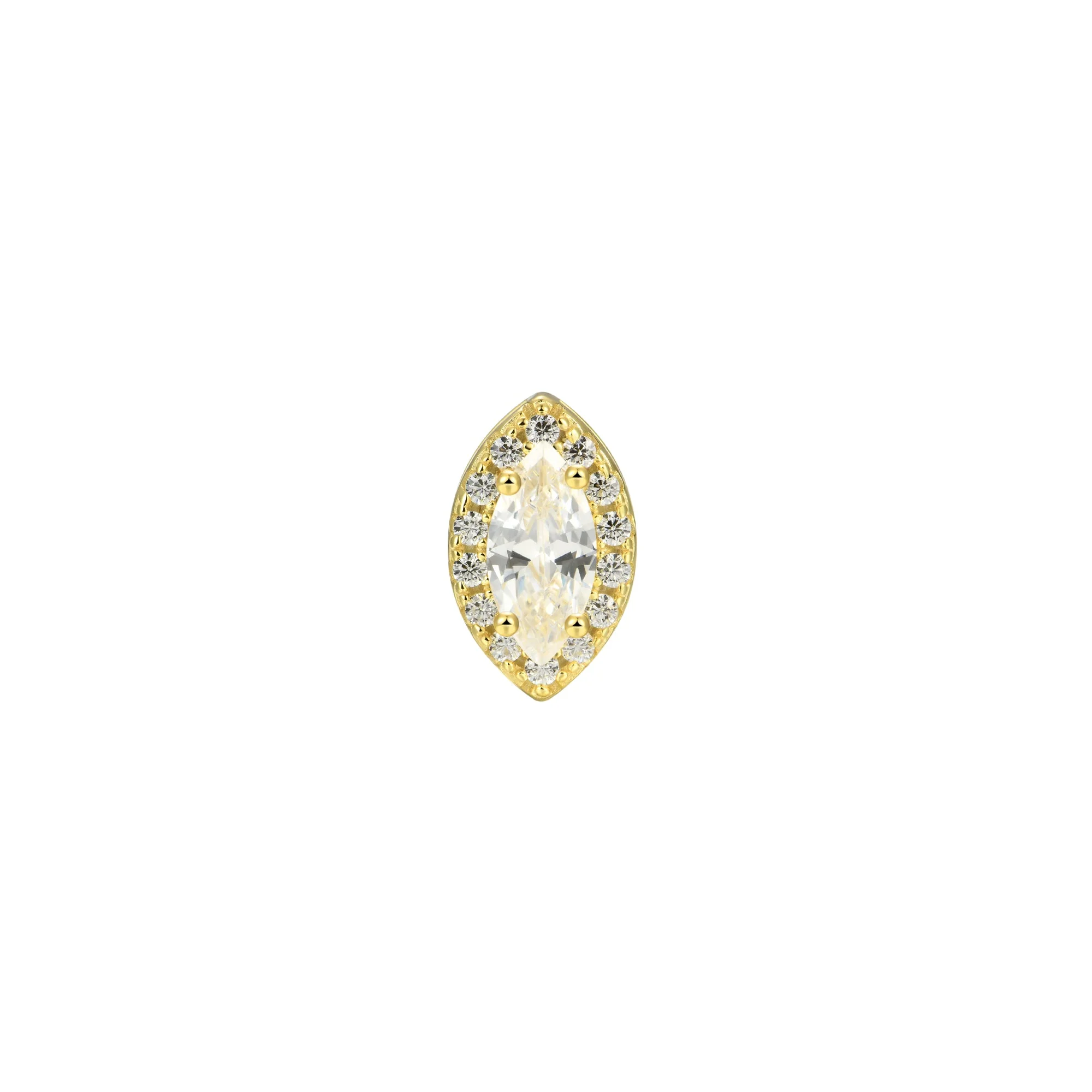 Custom Halo Moissanite Stud Earring - Image 71