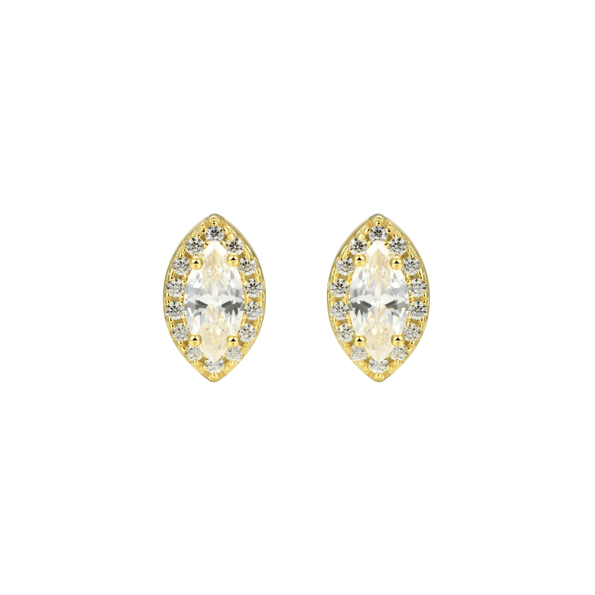 Custom Halo Moissanite Stud Earring - Image 72