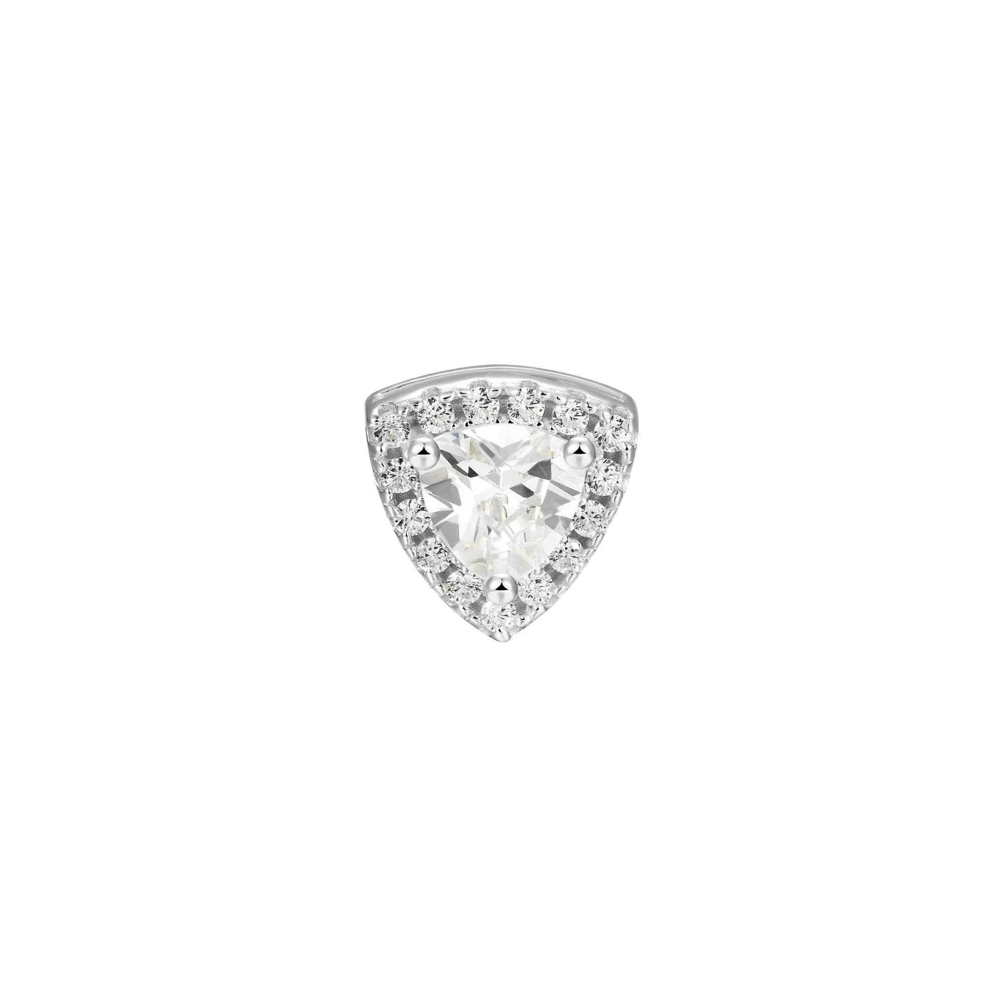 Custom Halo Moissanite Stud Earring - Image 89