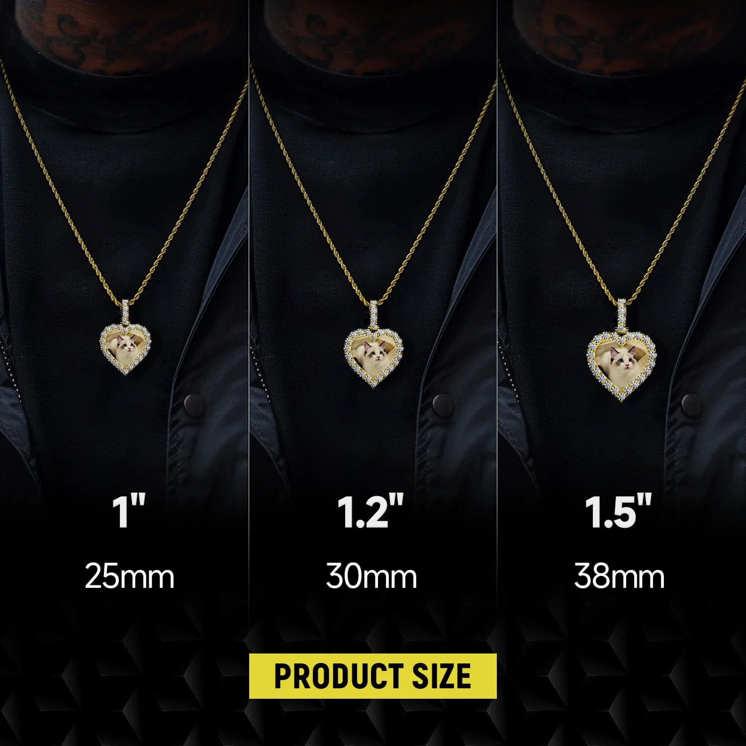 Custom Heart Photo Pendant - Image 2