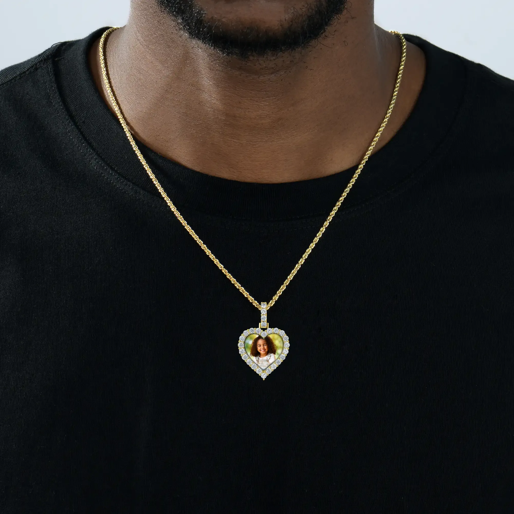 Custom Heart Photo Pendant - Image 3