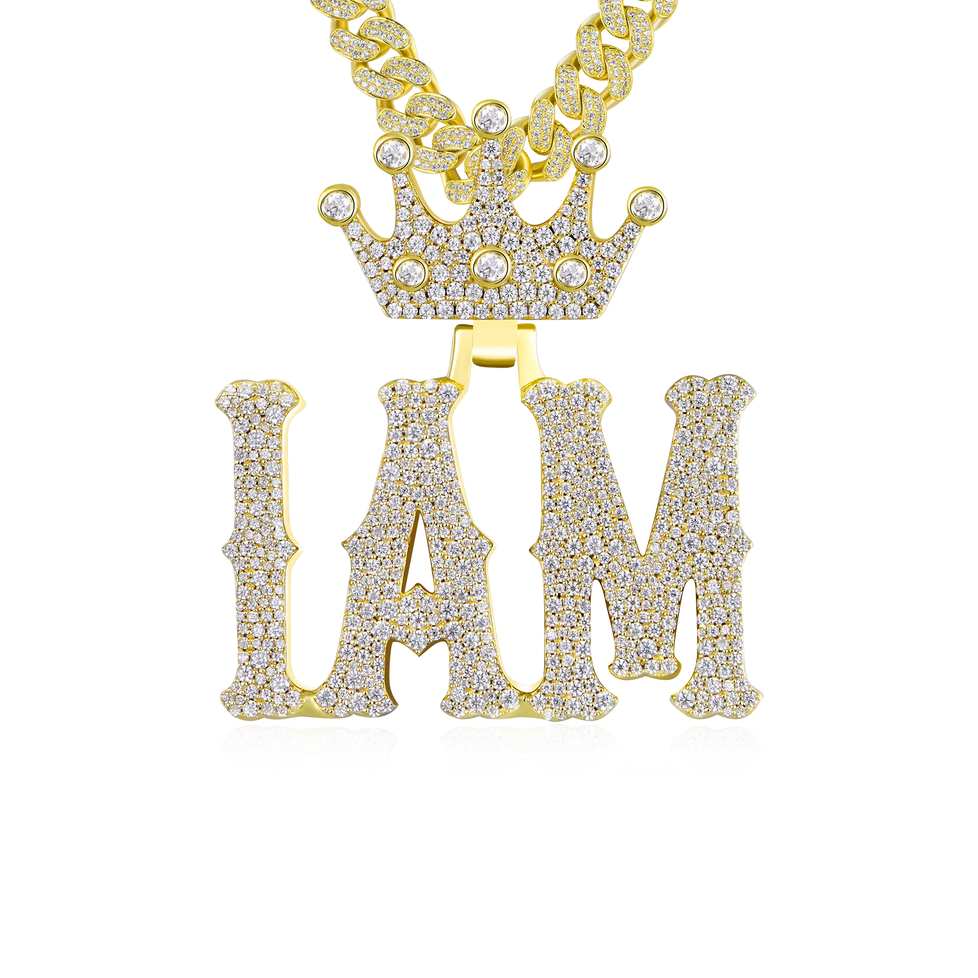 Custom Moissanite Bosox Name Pendant - Image 15