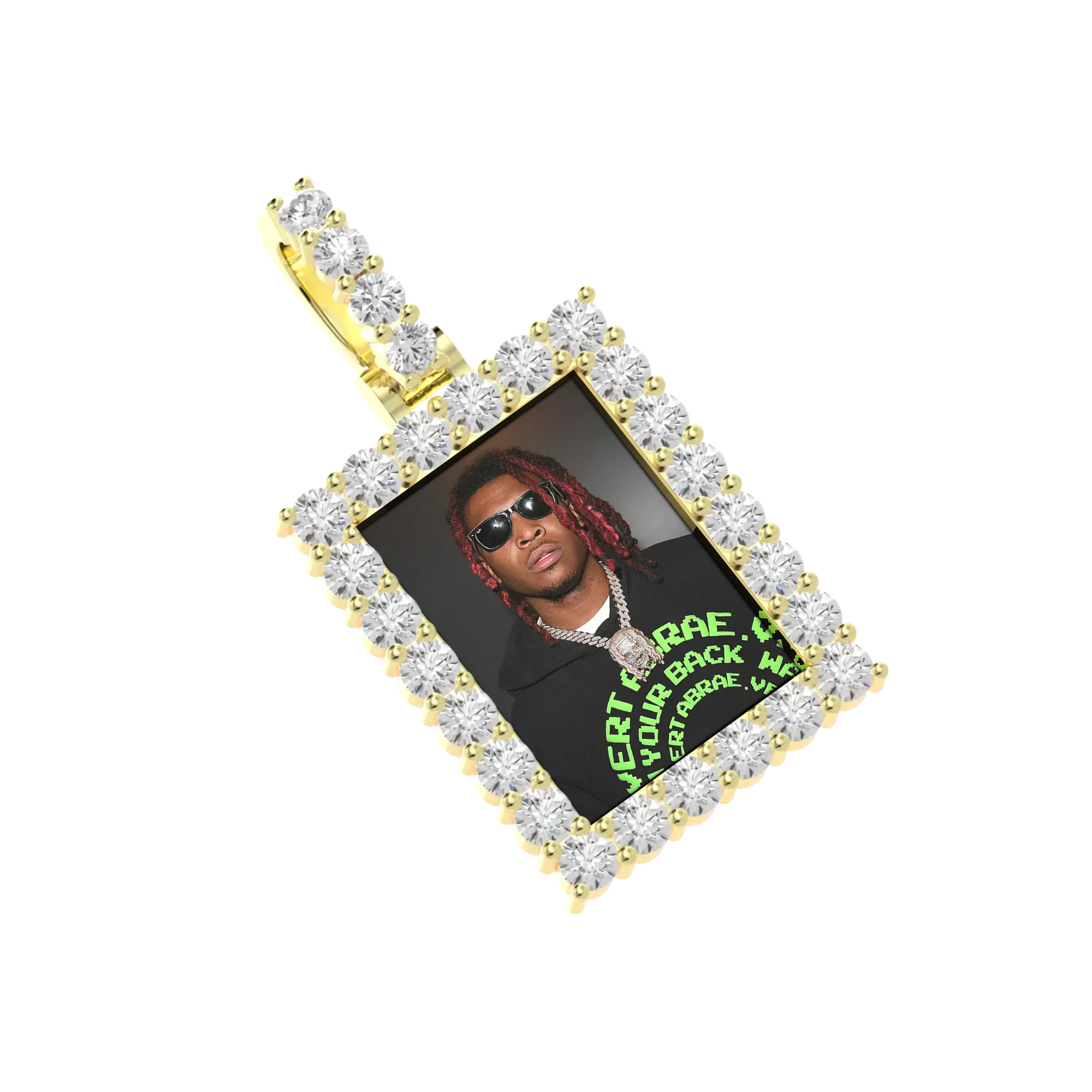 Custom Rectangle Photo Pendant - Image 5