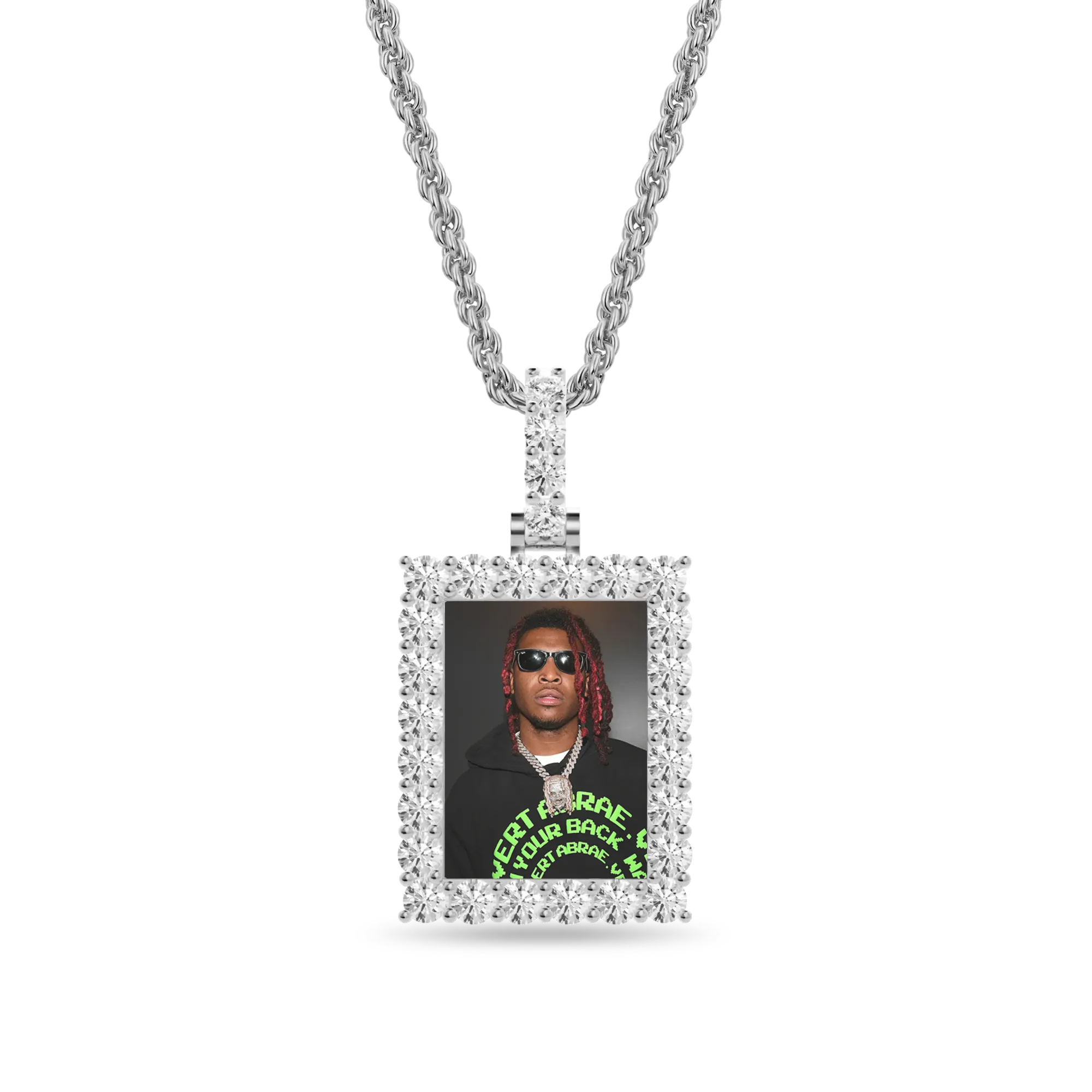 Custom Rectangle Photo Pendant - Image 9