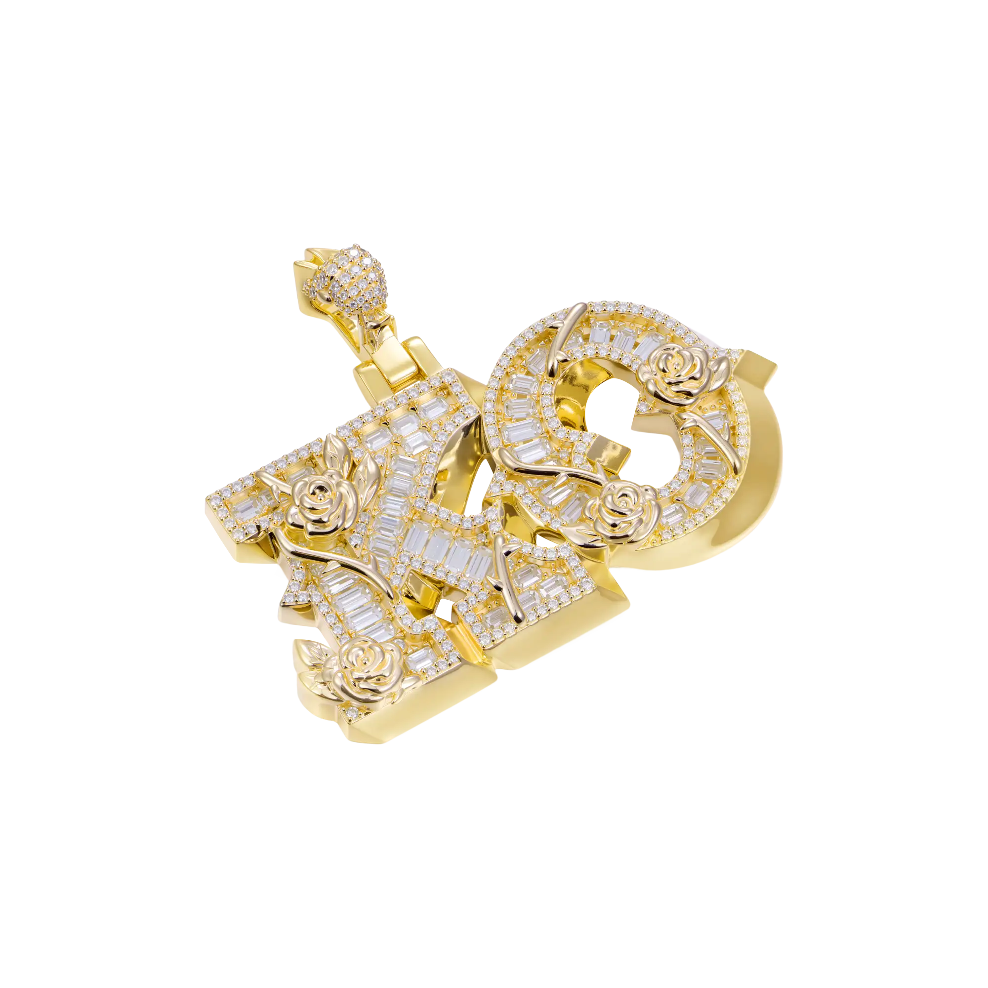 Custom Rose Font Pendant - 30mm - Image 17