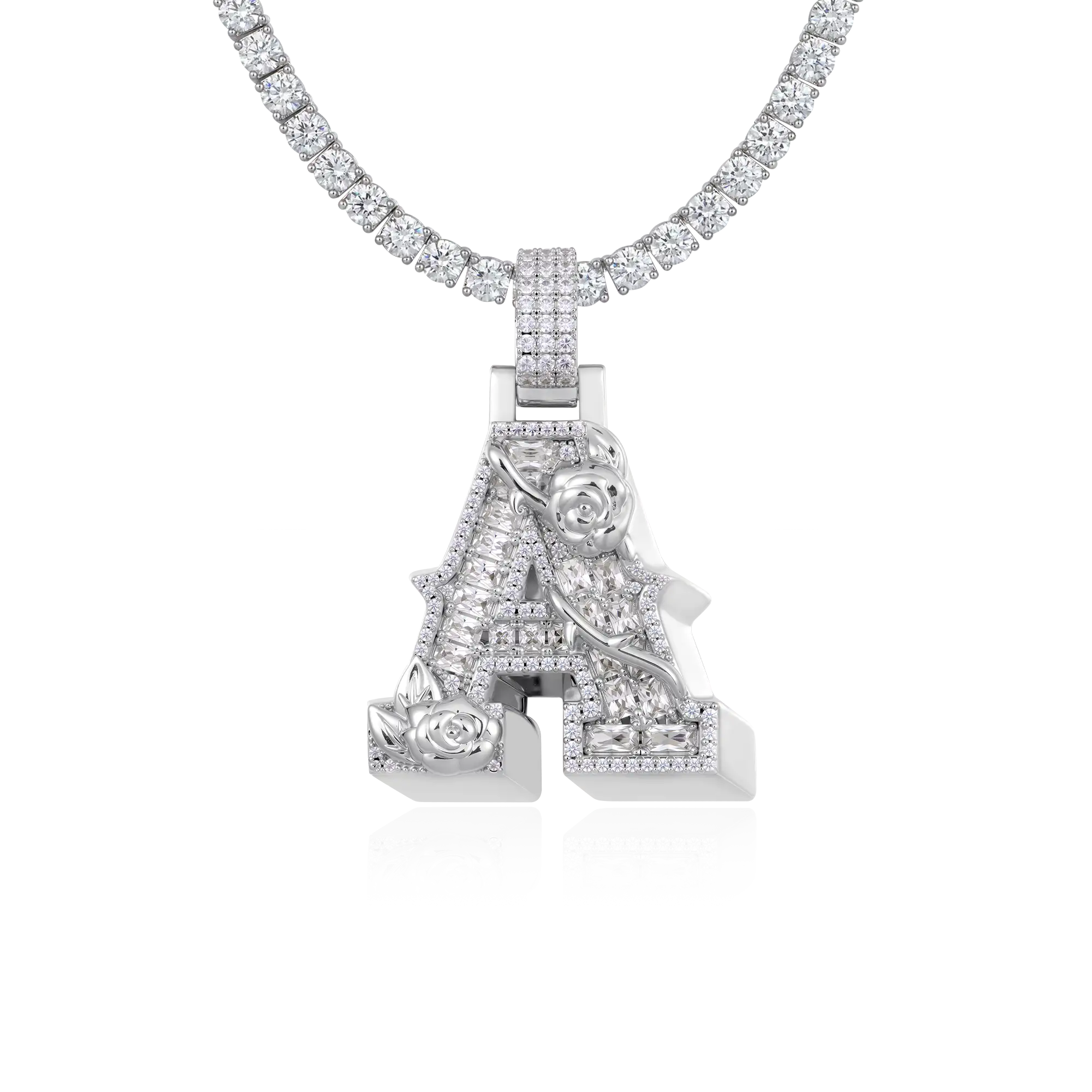 Custom Rose Font Pendant - 30mm - Image 19