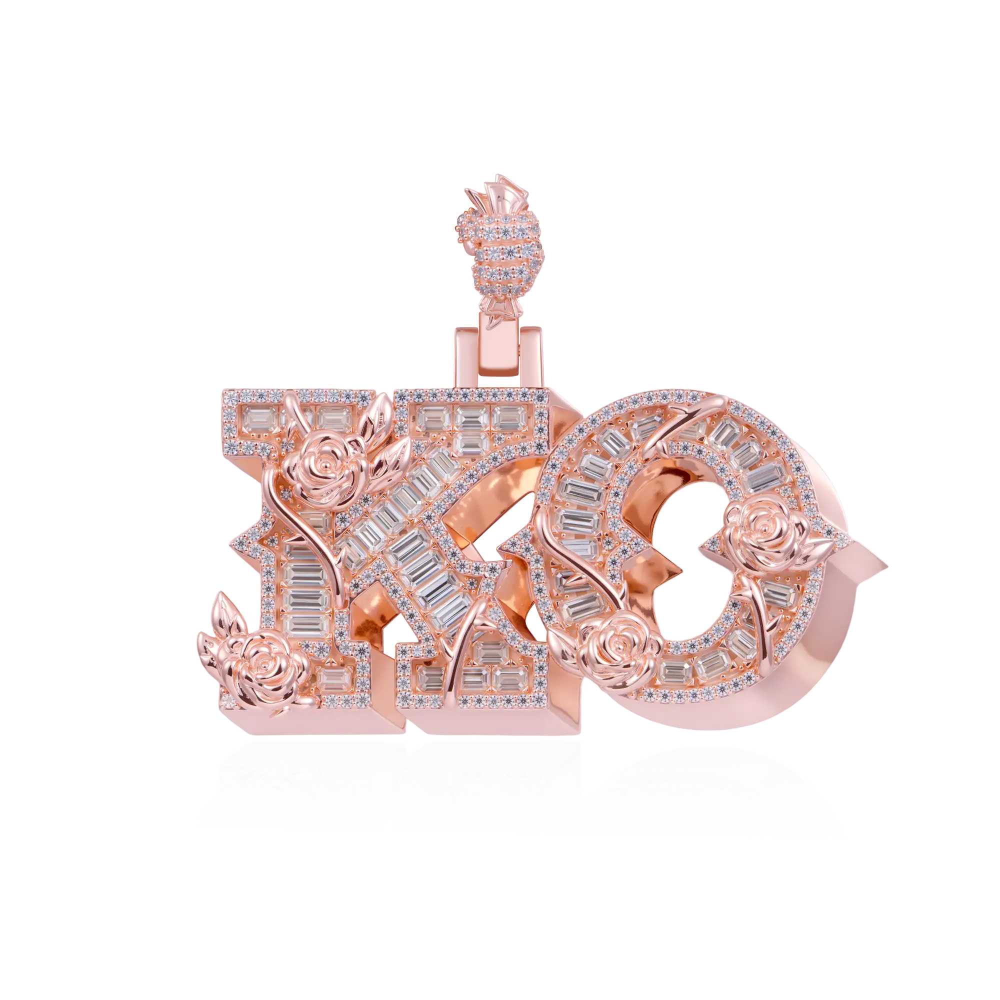 Custom Rose Font Pendant - 30mm - Image 7