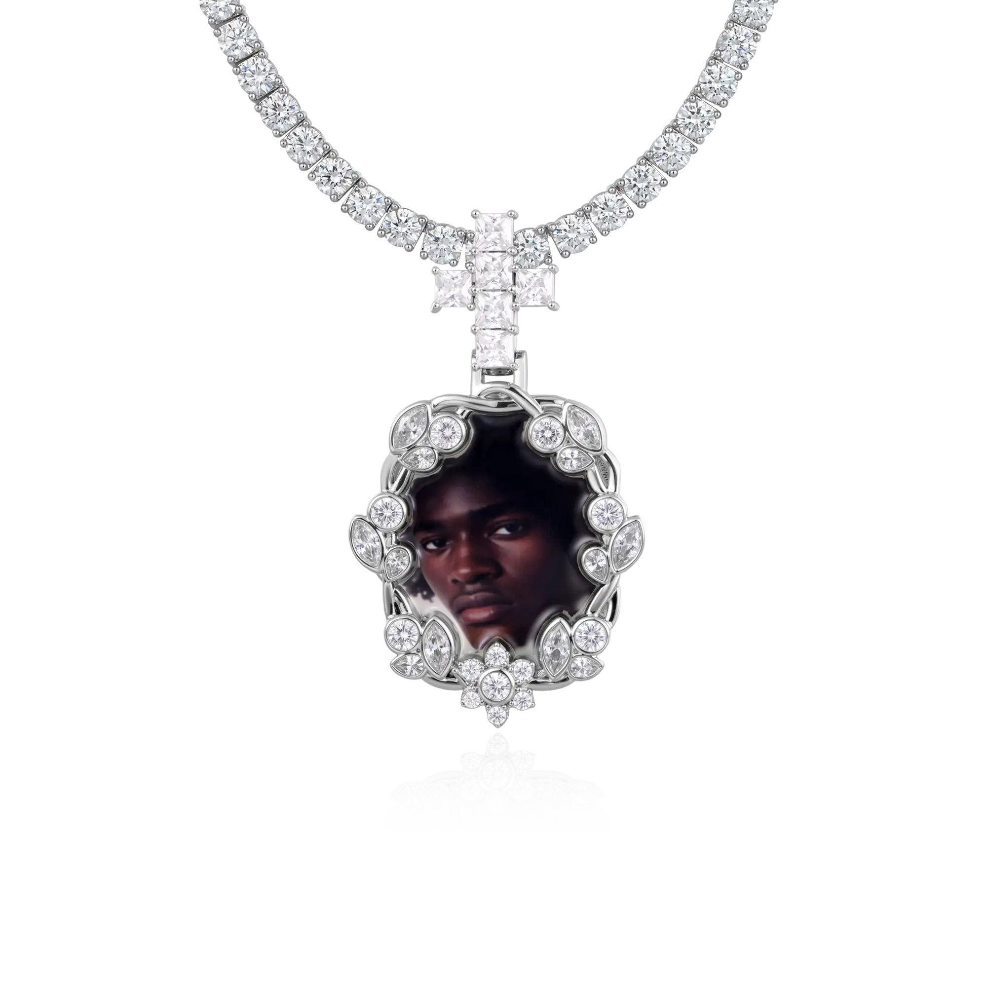 Custom Vine-wrapped Picture Pendant - Image 11