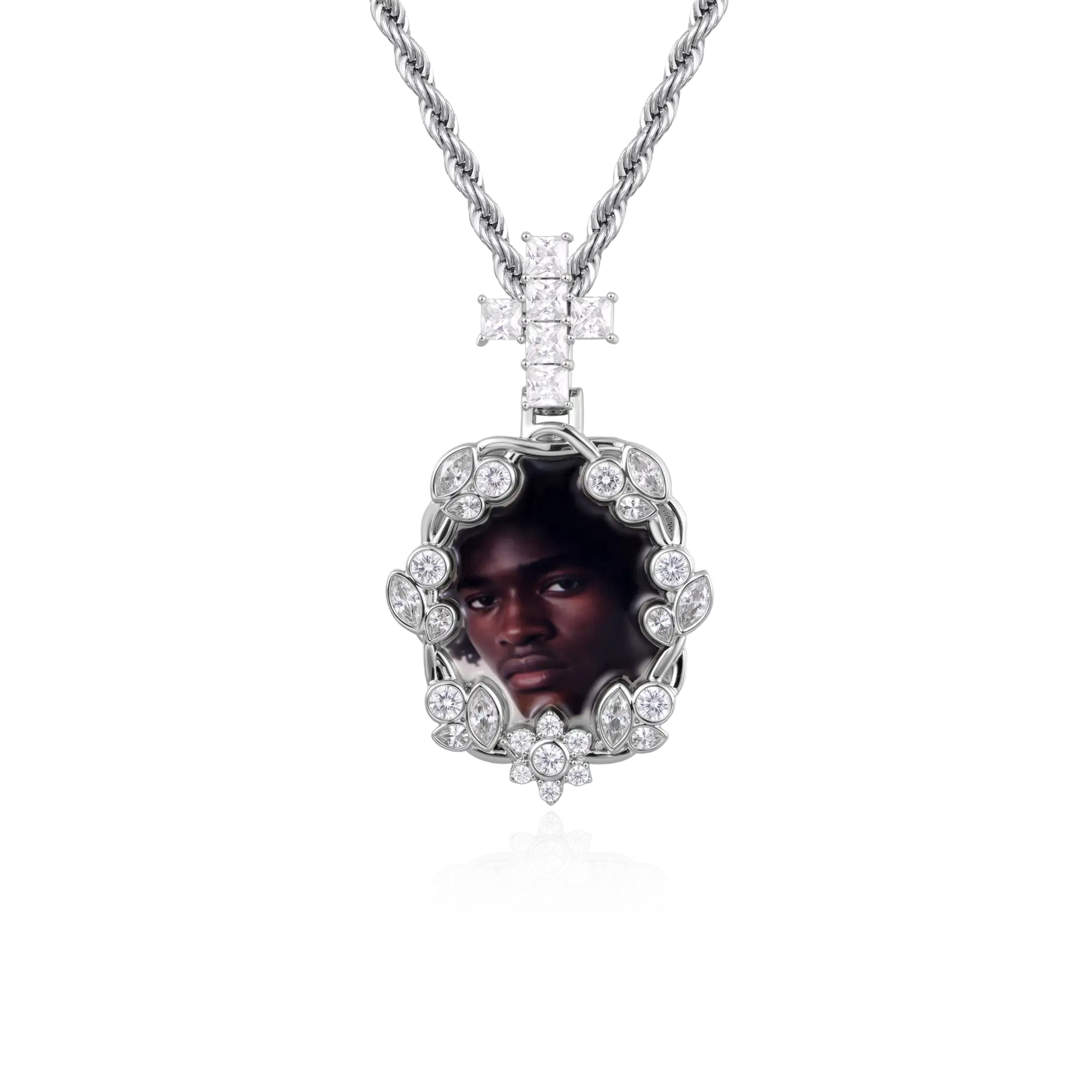 Custom Vine-wrapped Picture Pendant - Image 13