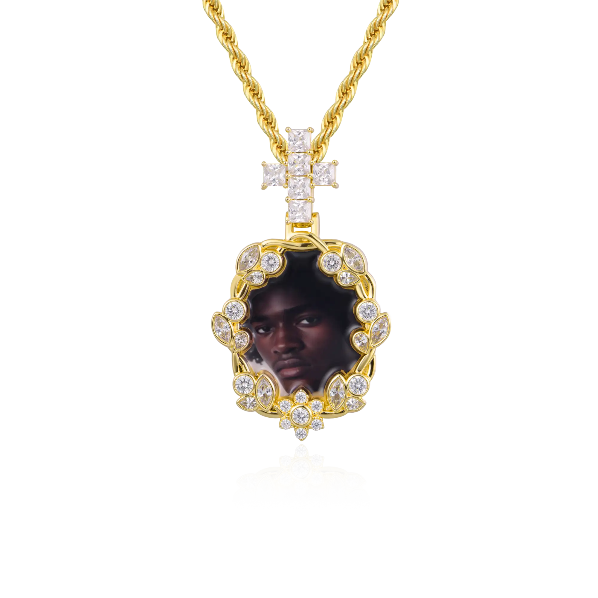 Custom Vine-wrapped Picture Pendant - Image 5