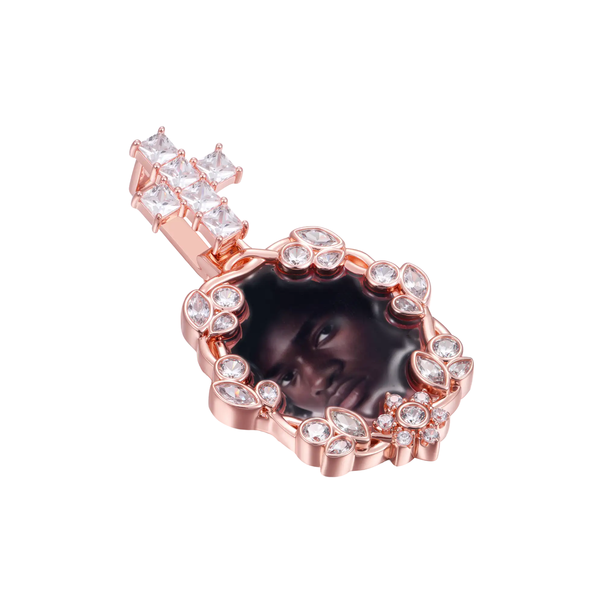 Custom Vine-wrapped Picture Pendant - Image 8