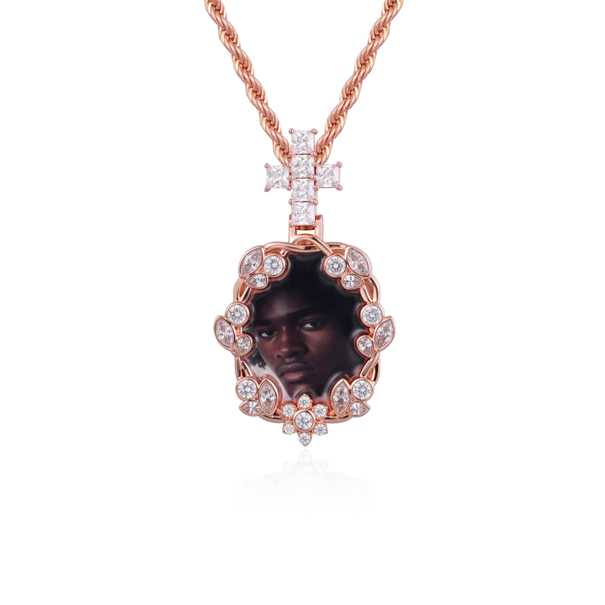 Custom Vine-wrapped Picture Pendant - Image 9