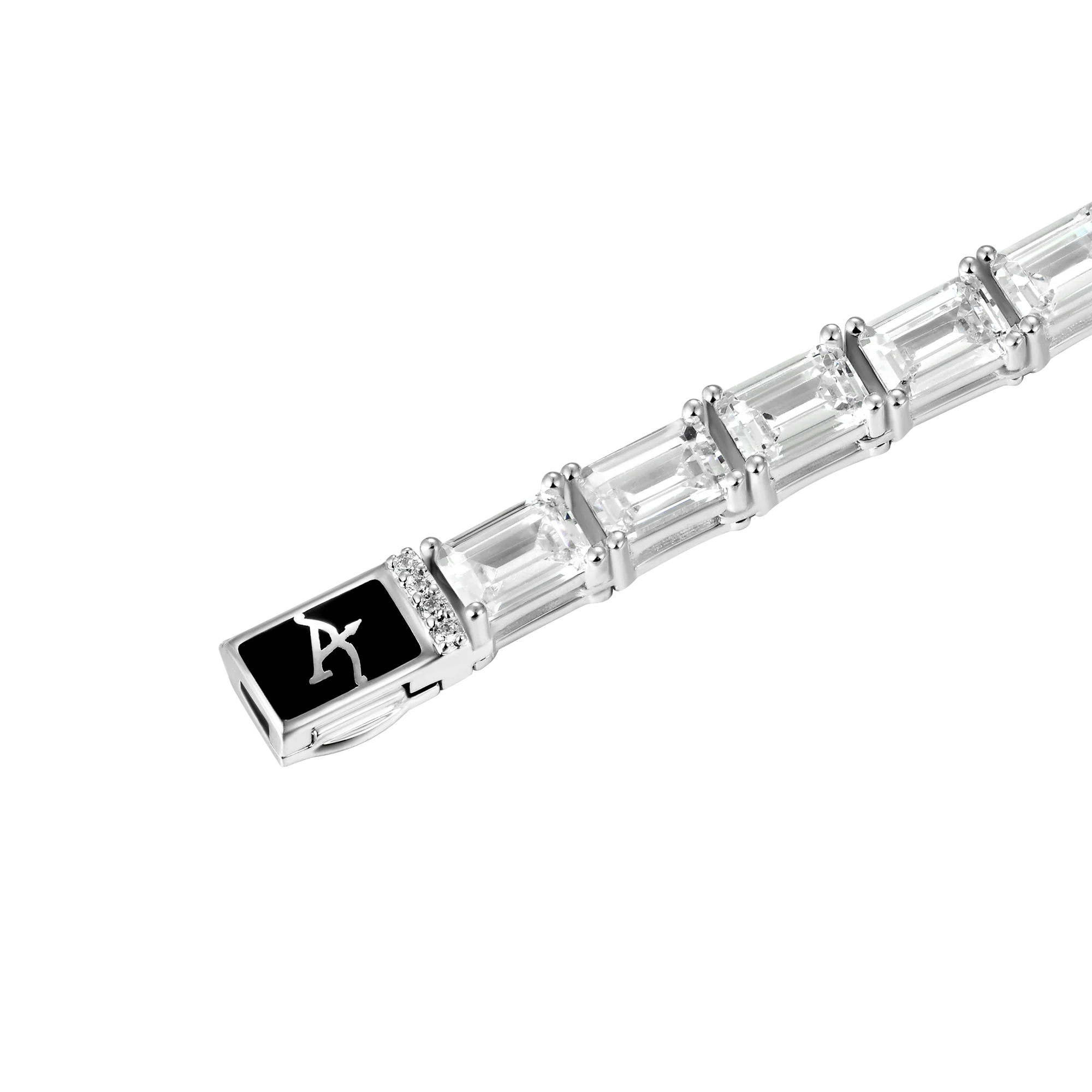 Emerald Cut Tennis Bracelet - 4mm - Image 3