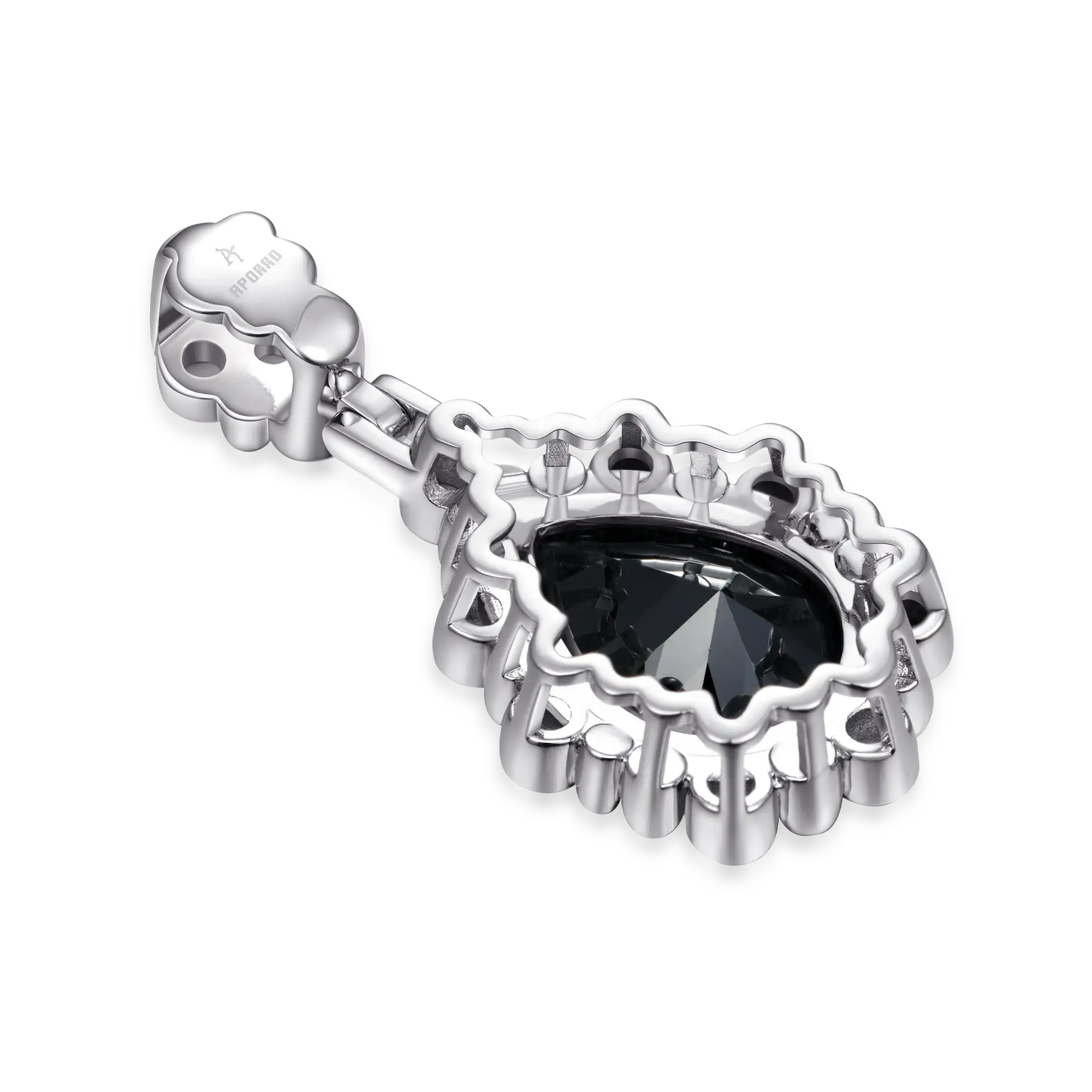 Enigma Black Teardrop Pendant - Image 5