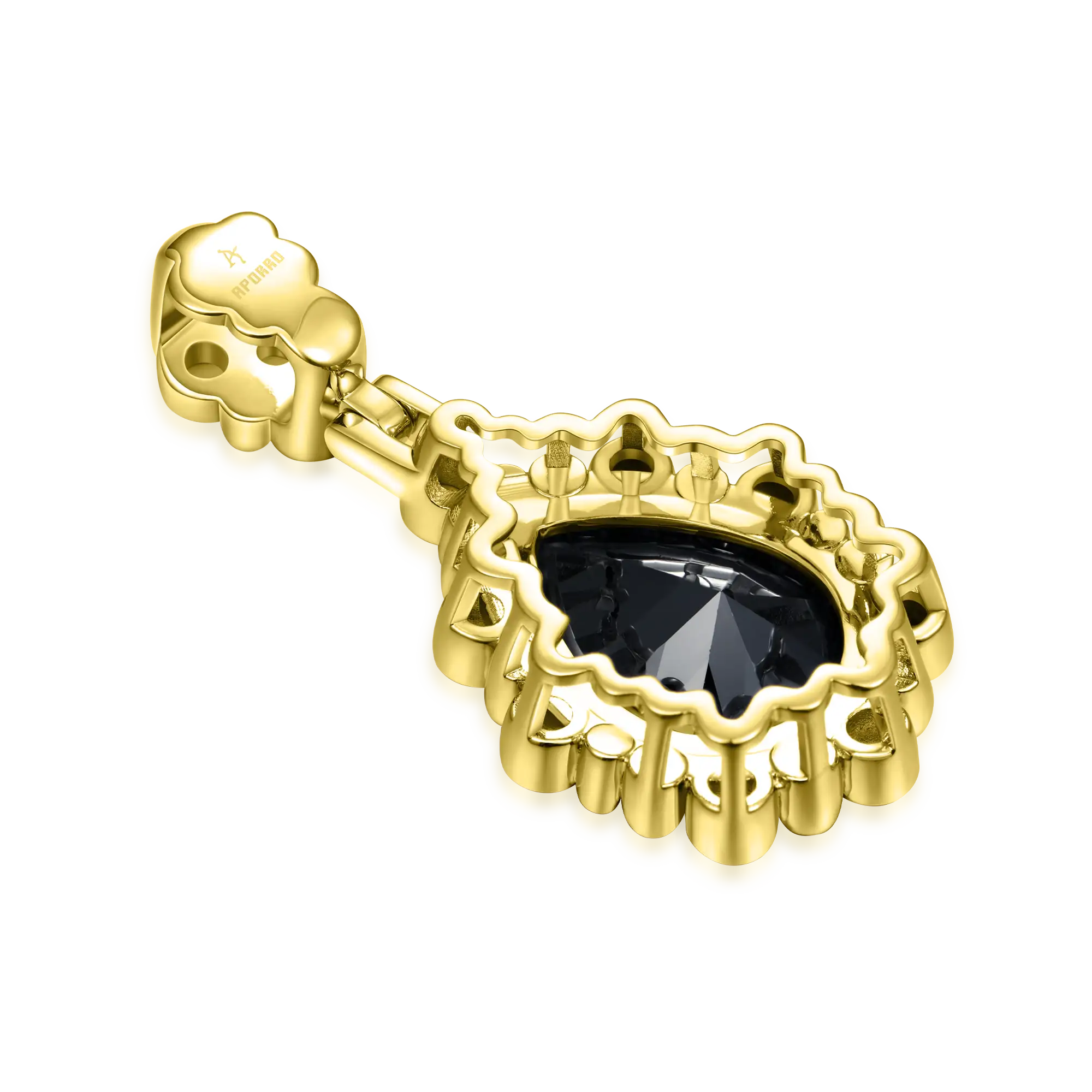 Enigma Black Teardrop Pendant - Image 10