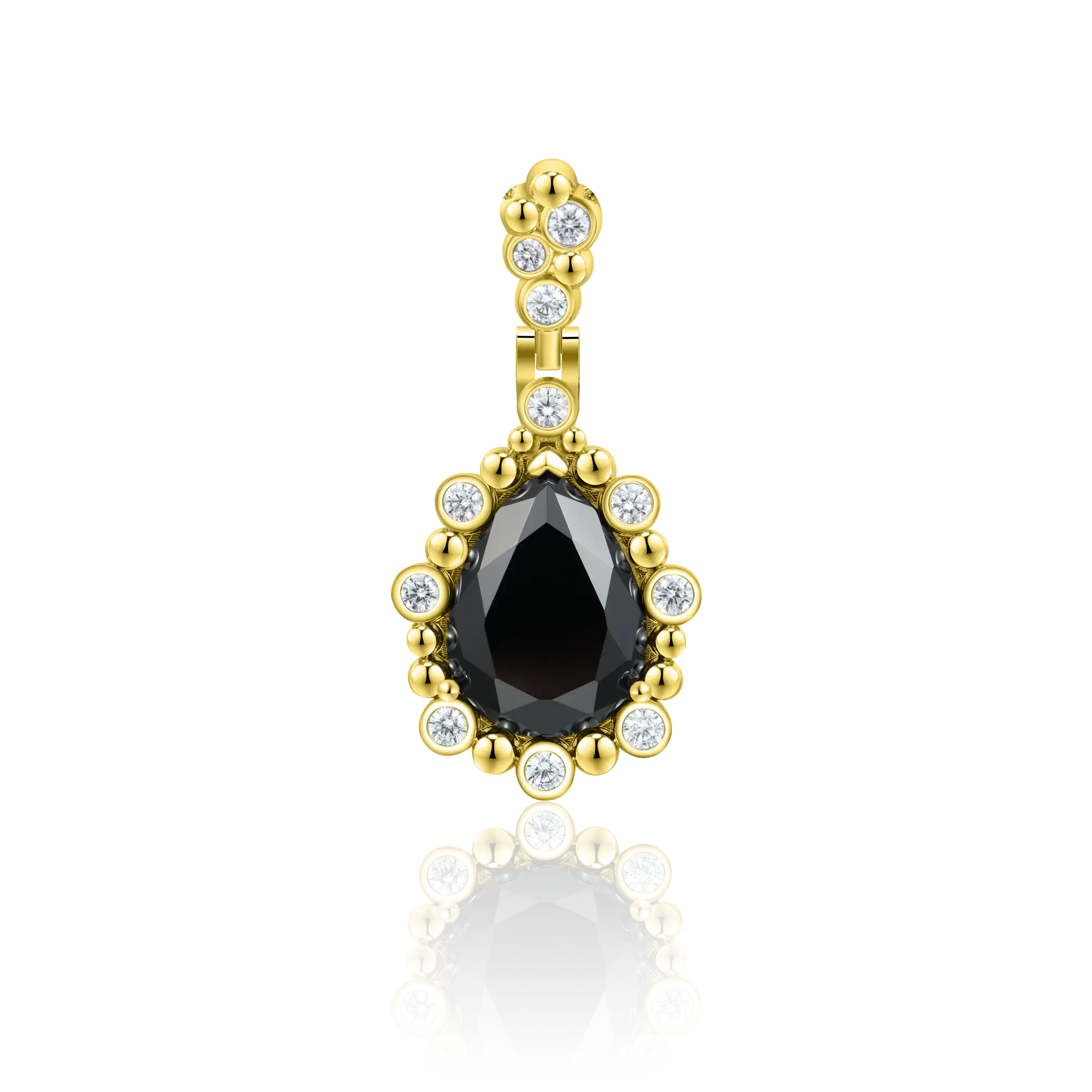 Enigma Black Teardrop Pendant - Image 6