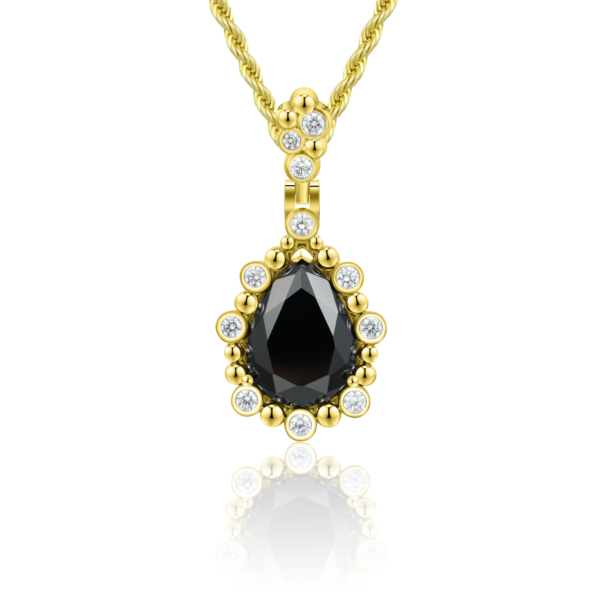 Enigma Black Teardrop Pendant - Image 8