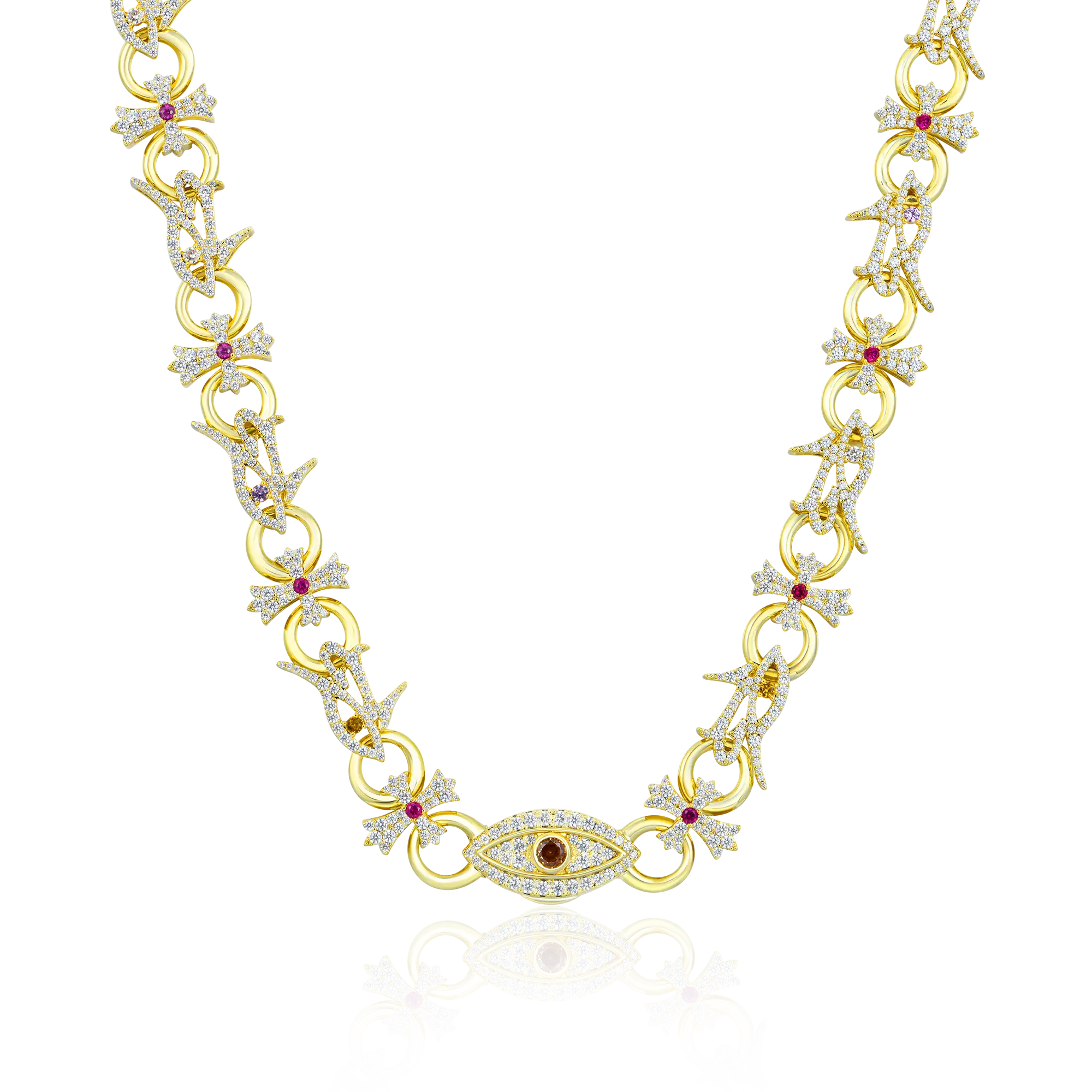Eye of Horus Cross Chain  - 10mm
