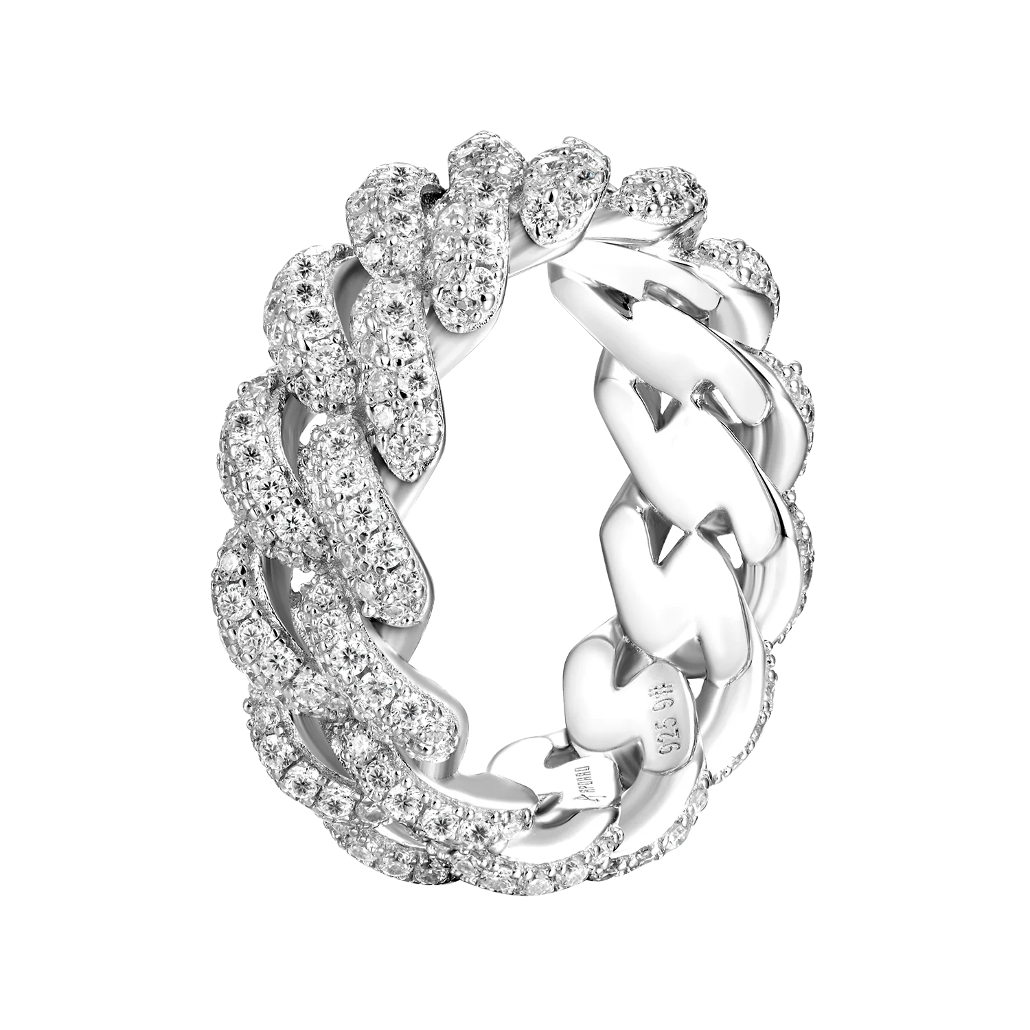 Prong Cuban Chain & Bracelet & Cuban Ring Gift Set - Image 5