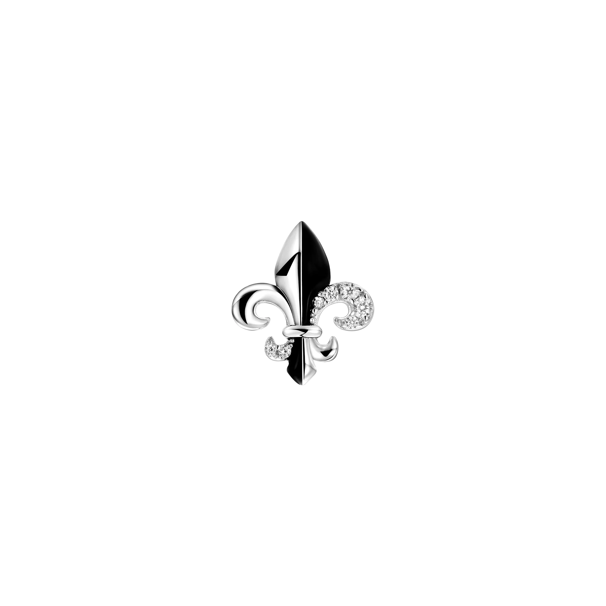 Single Fleur de lis Stud Earring