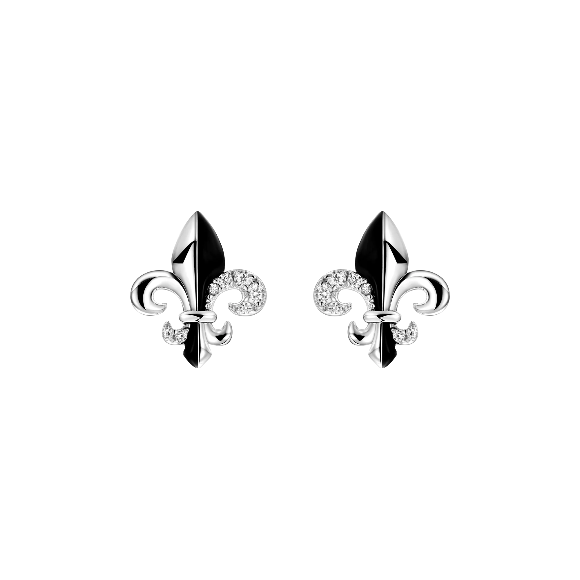 Single Fleur de lis Stud Earring - Image 6