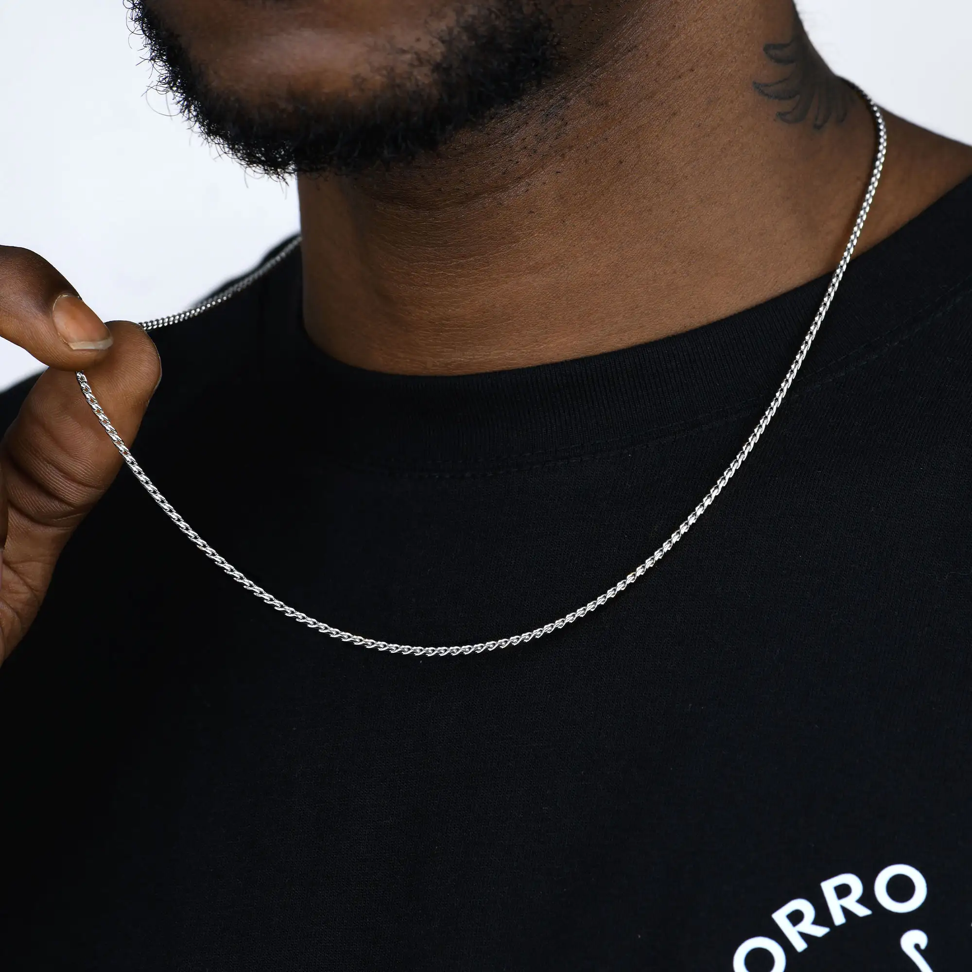 Franco Chain - White Gold - Image 2