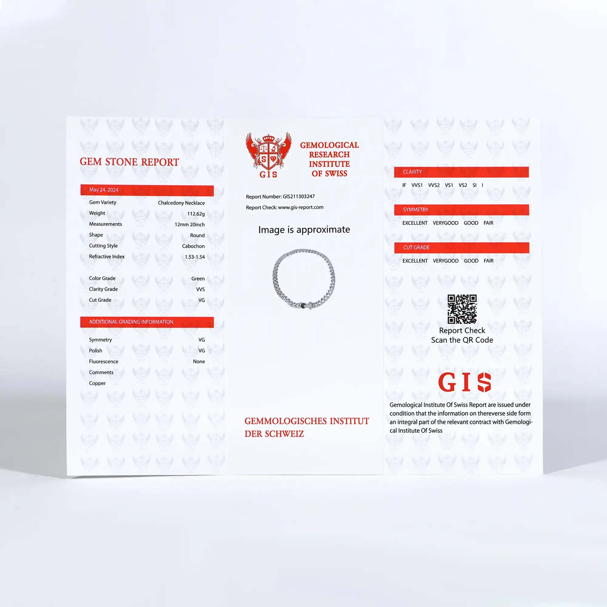 GIS Certificate for WONG Ⅱ Jade - Limited Offer - Image 6