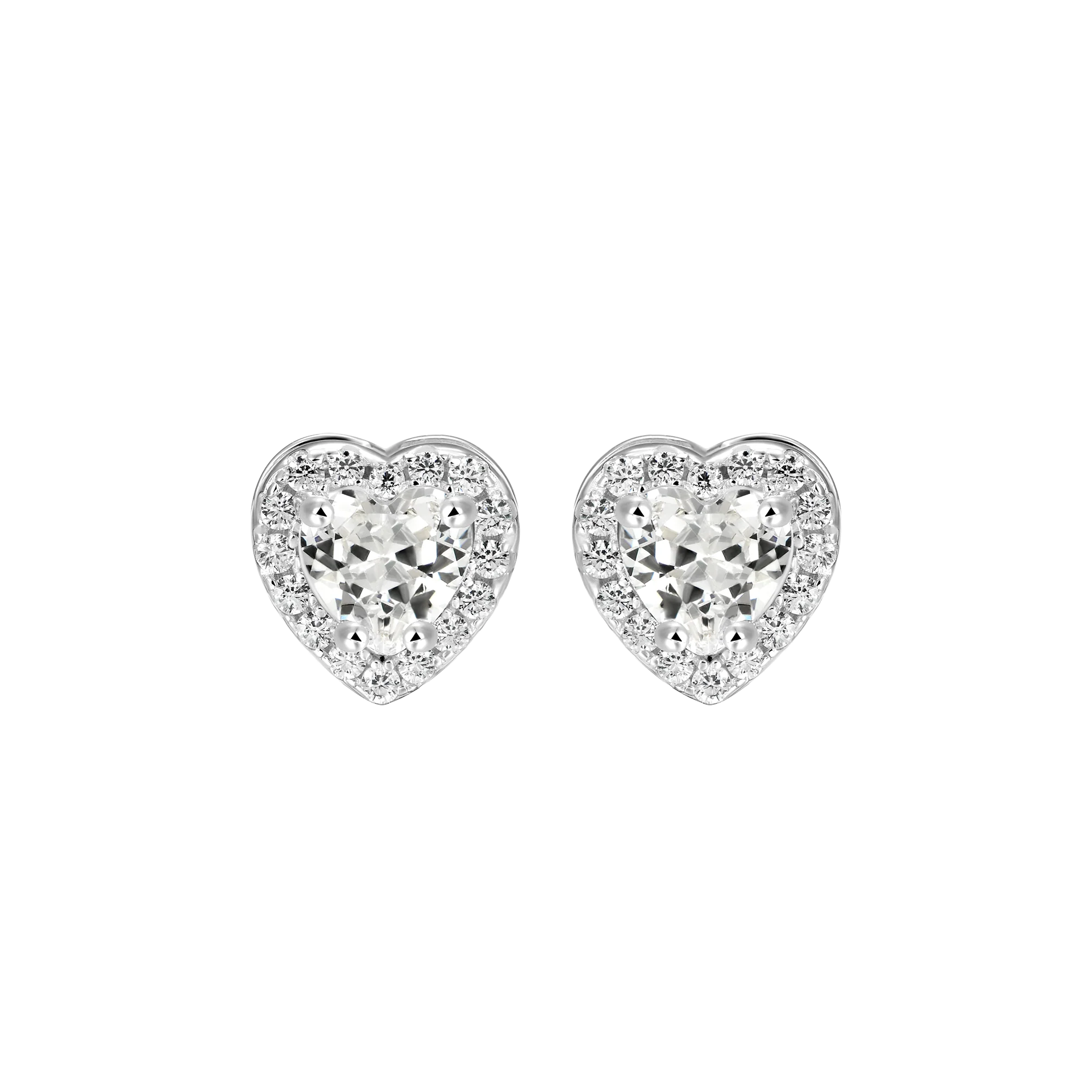 Halo Heart Stud Earring - Single - Image 4